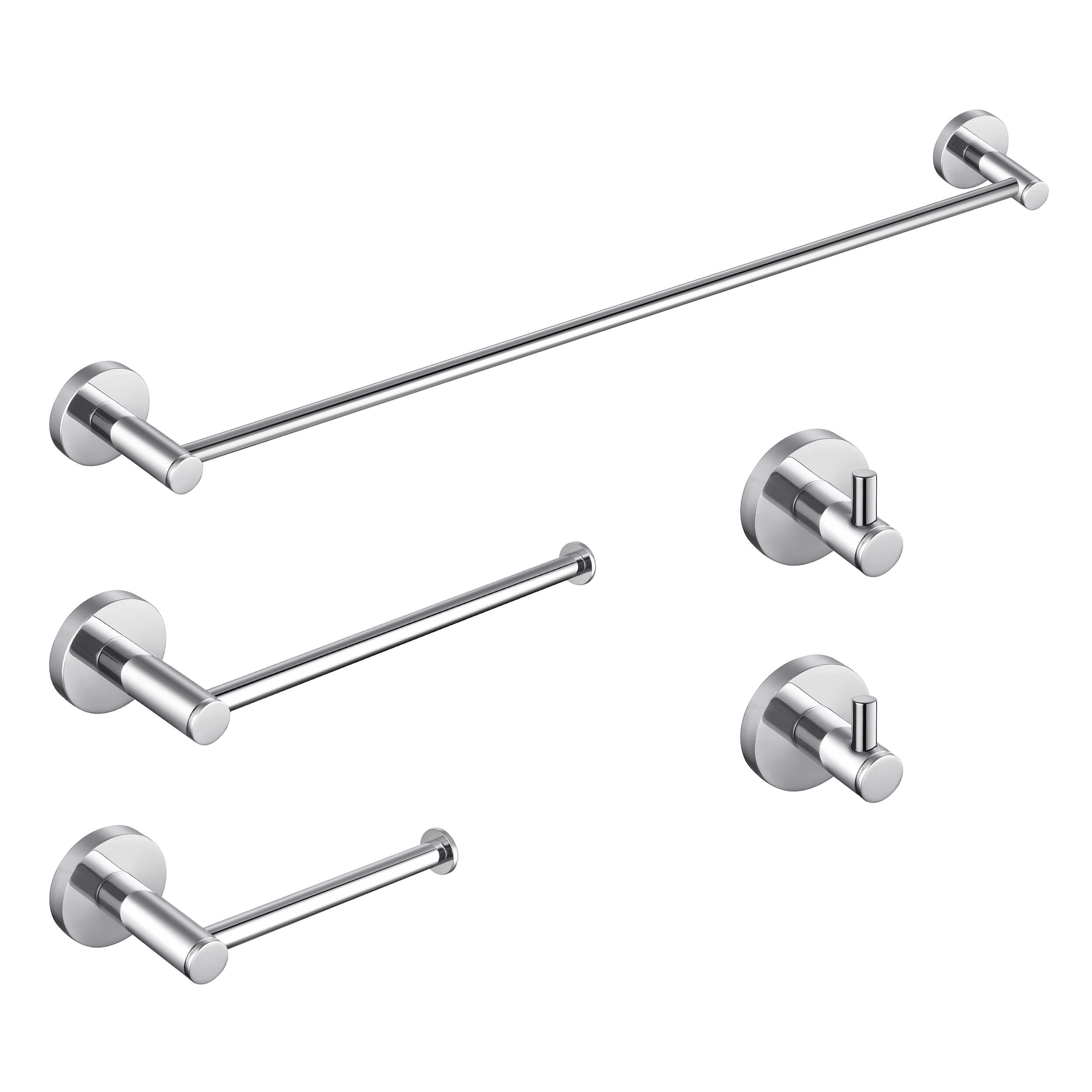 Halo 5-Piece Bathroom Hardware Set - C-CBA14-5