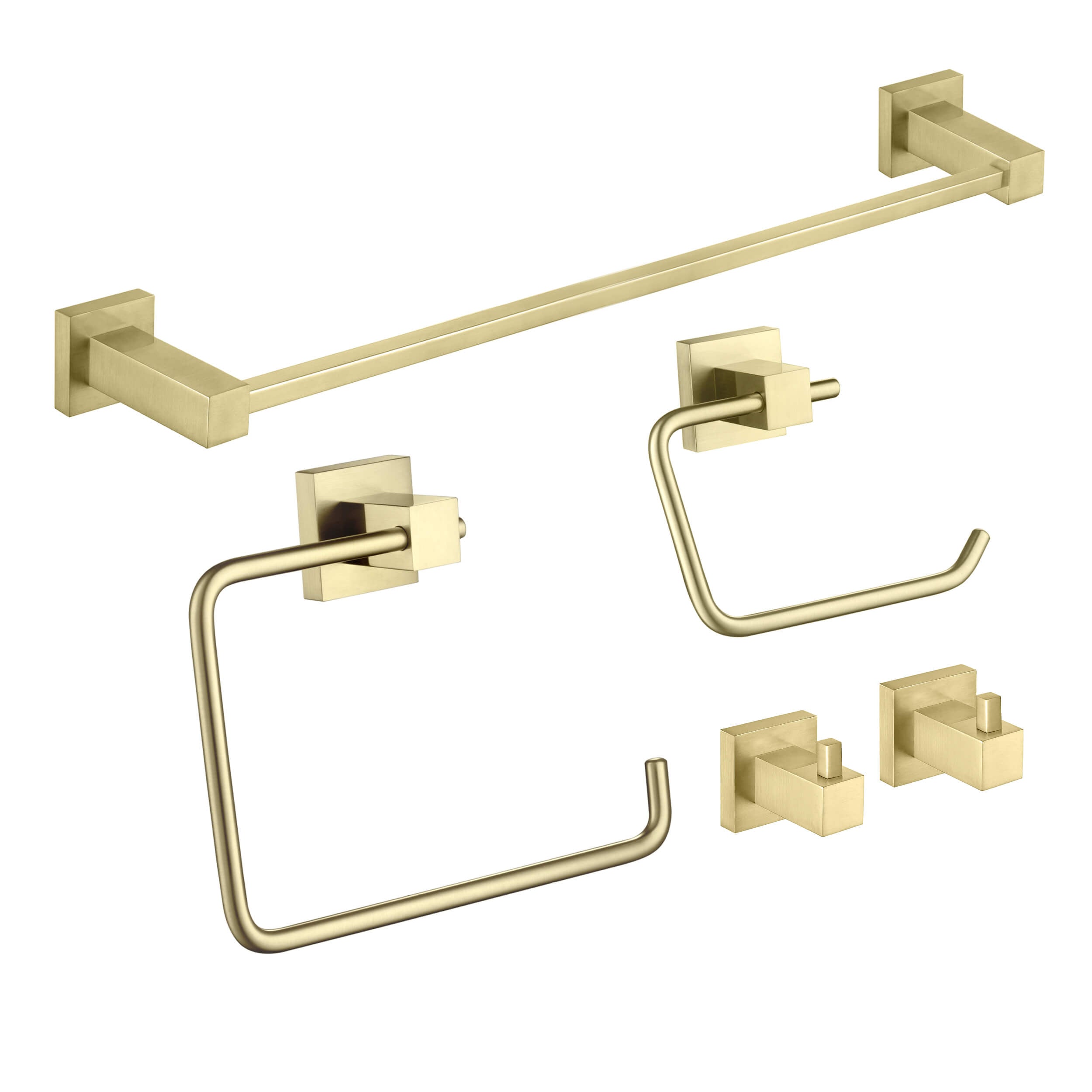 Quadra 5-Piece Bathroom Hardware Set - C-CBA15-5-4