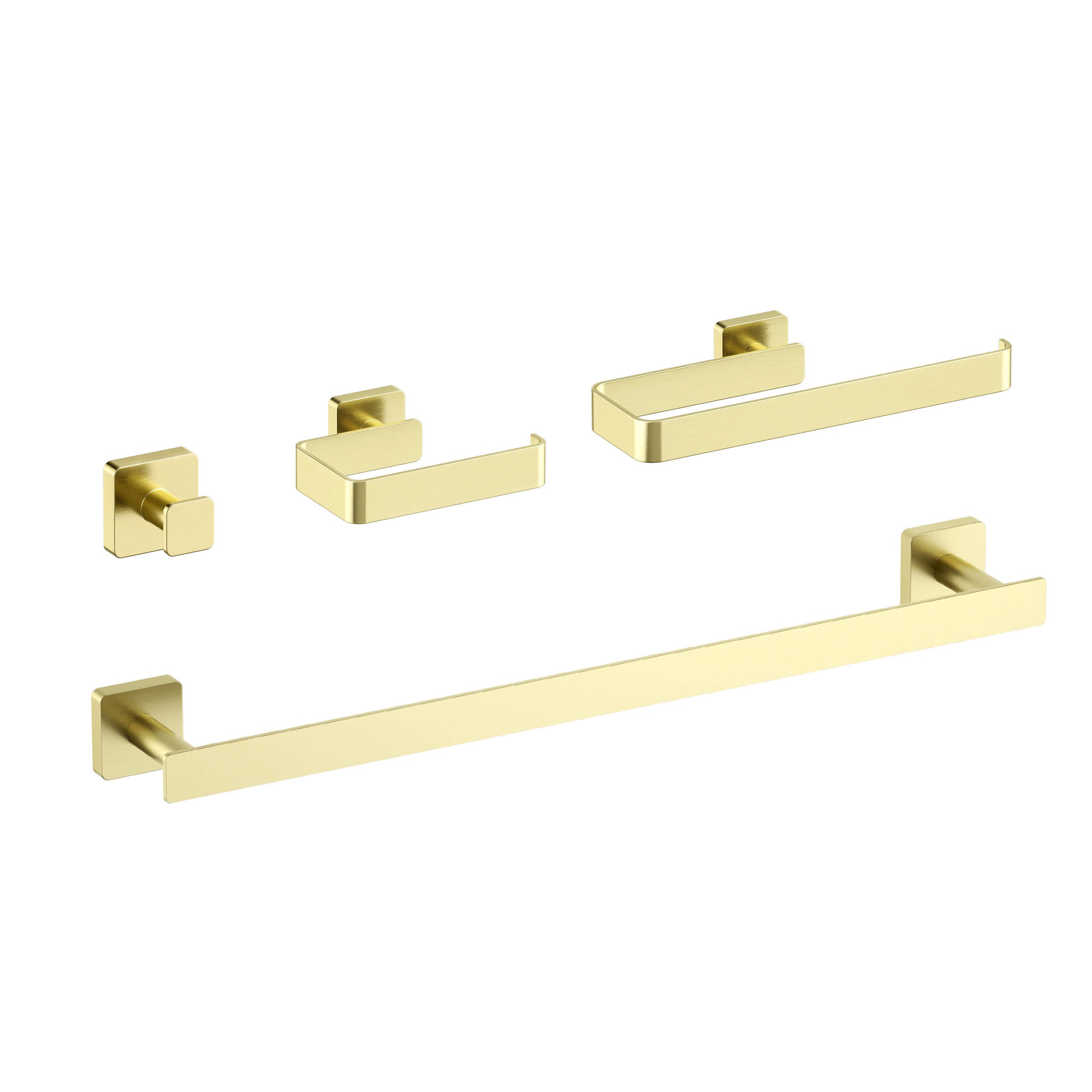 Fusion 4-Piece Bathroom Hardware Set - C-CBA16-4-2