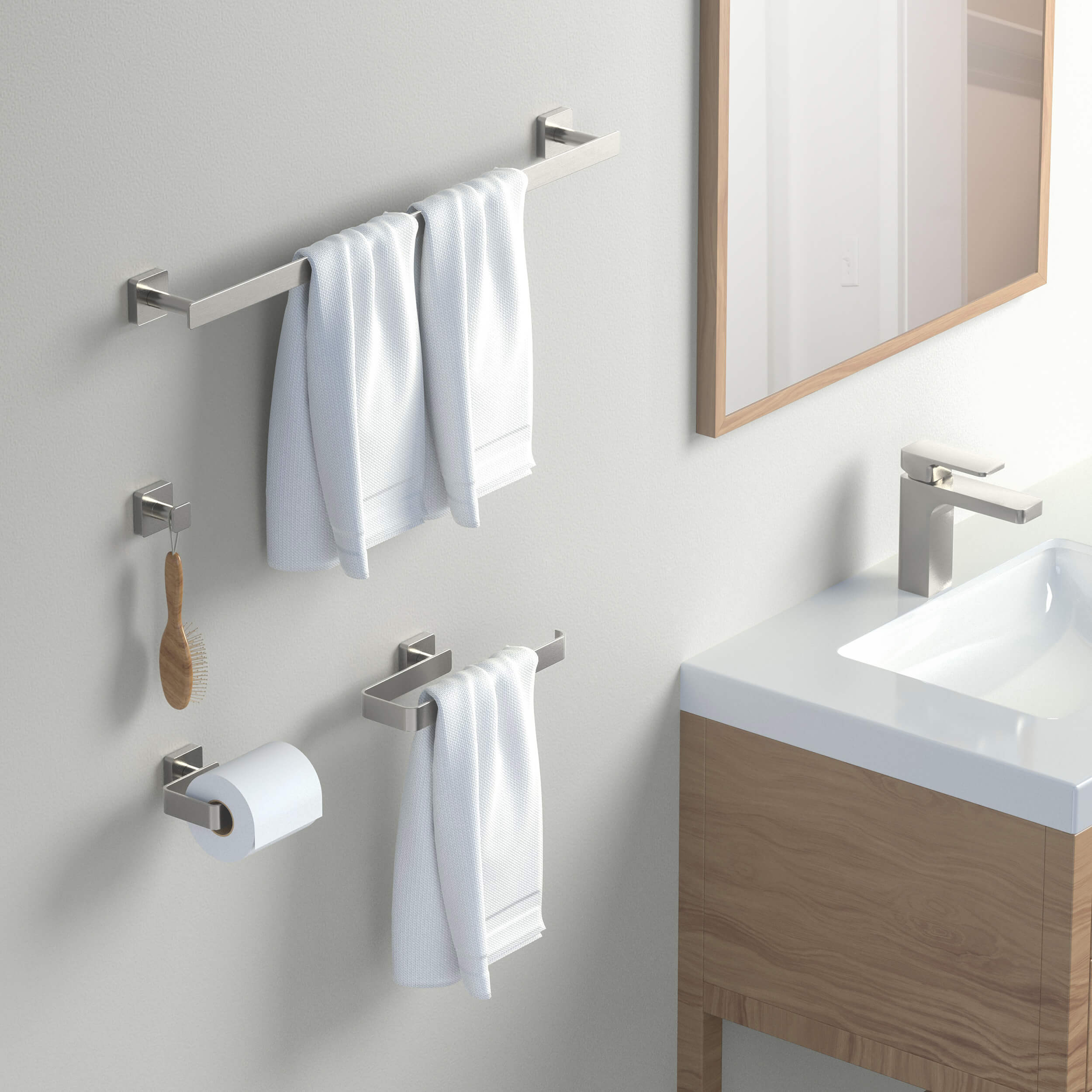 Fusion 4-Piece Bathroom Hardware Set - C-CBA16-4