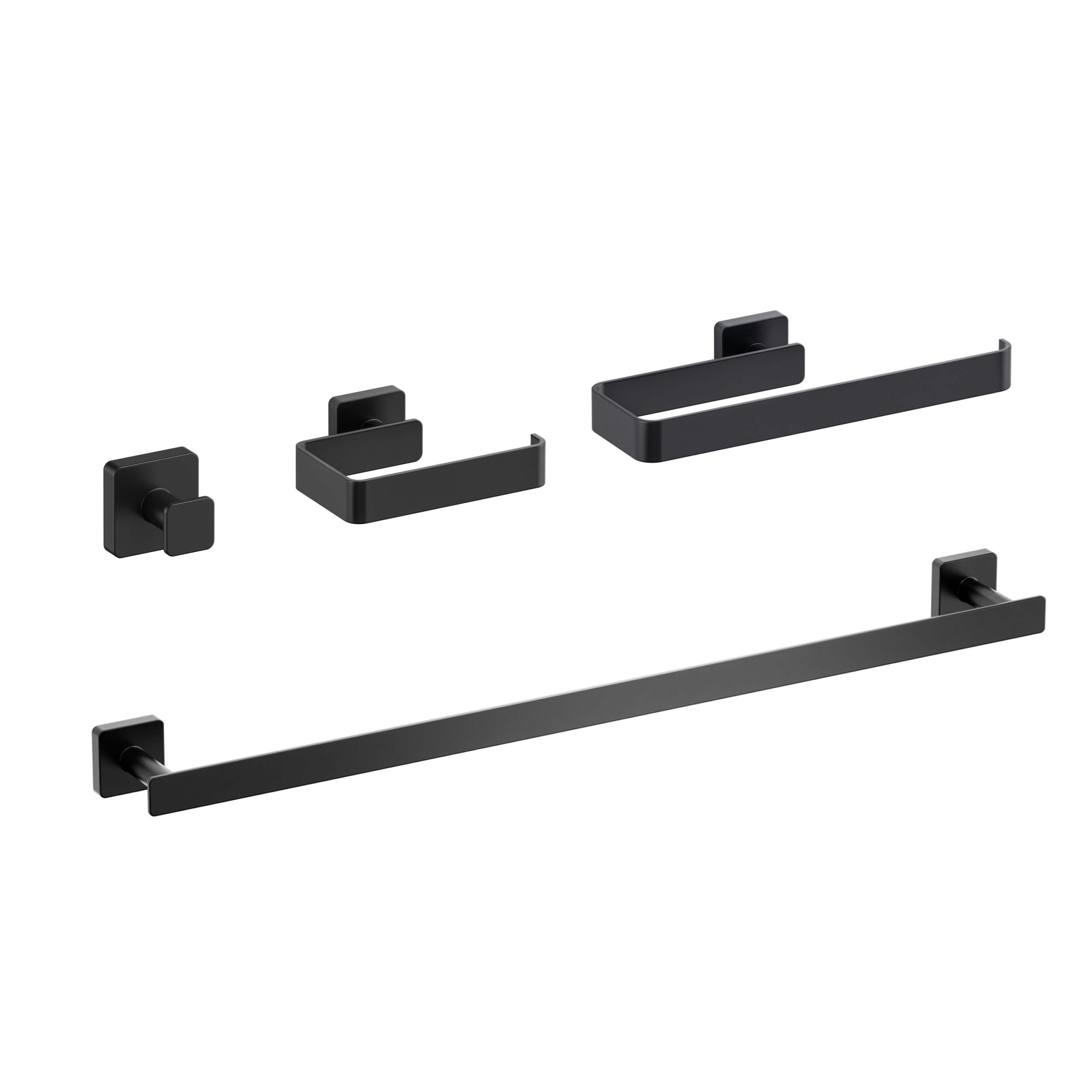 Fusion 4-Piece Bathroom Hardware Set - C-CBA16-4