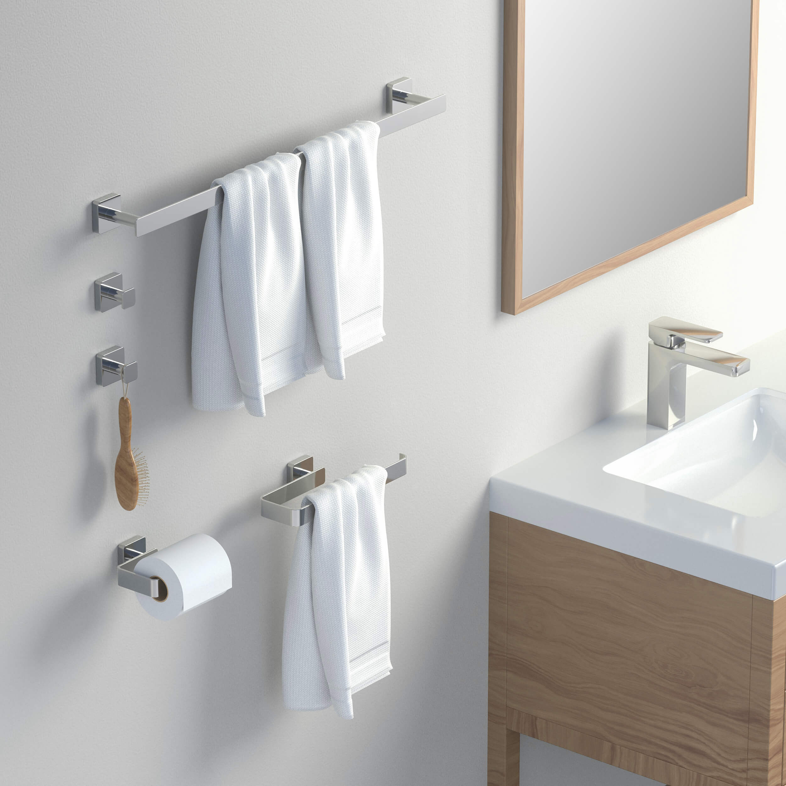 Fusion 5-Piece Bathroom Hardware Set - C-CBA16-5