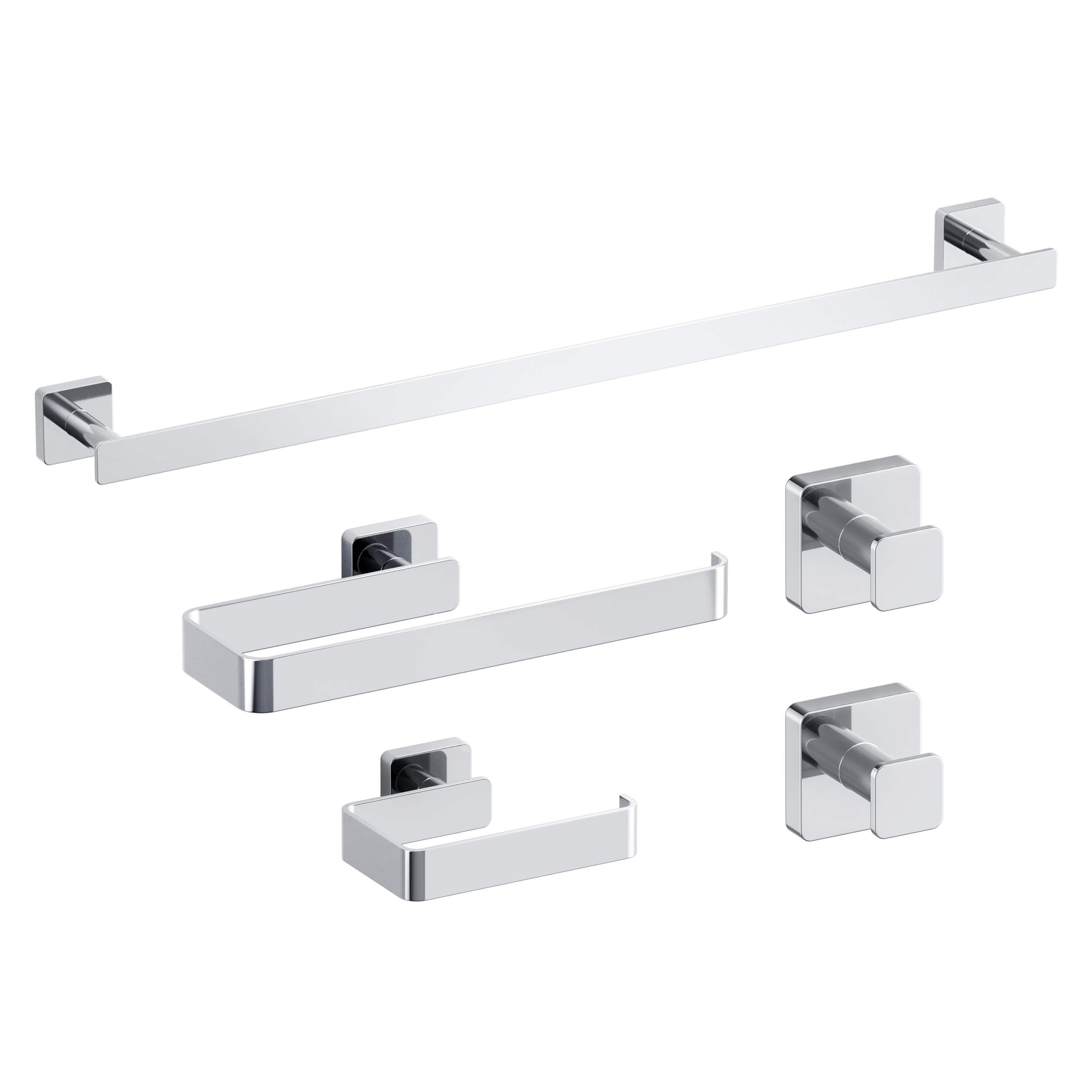 Fusion 5-Piece Bathroom Hardware Set - C-CBA16-5