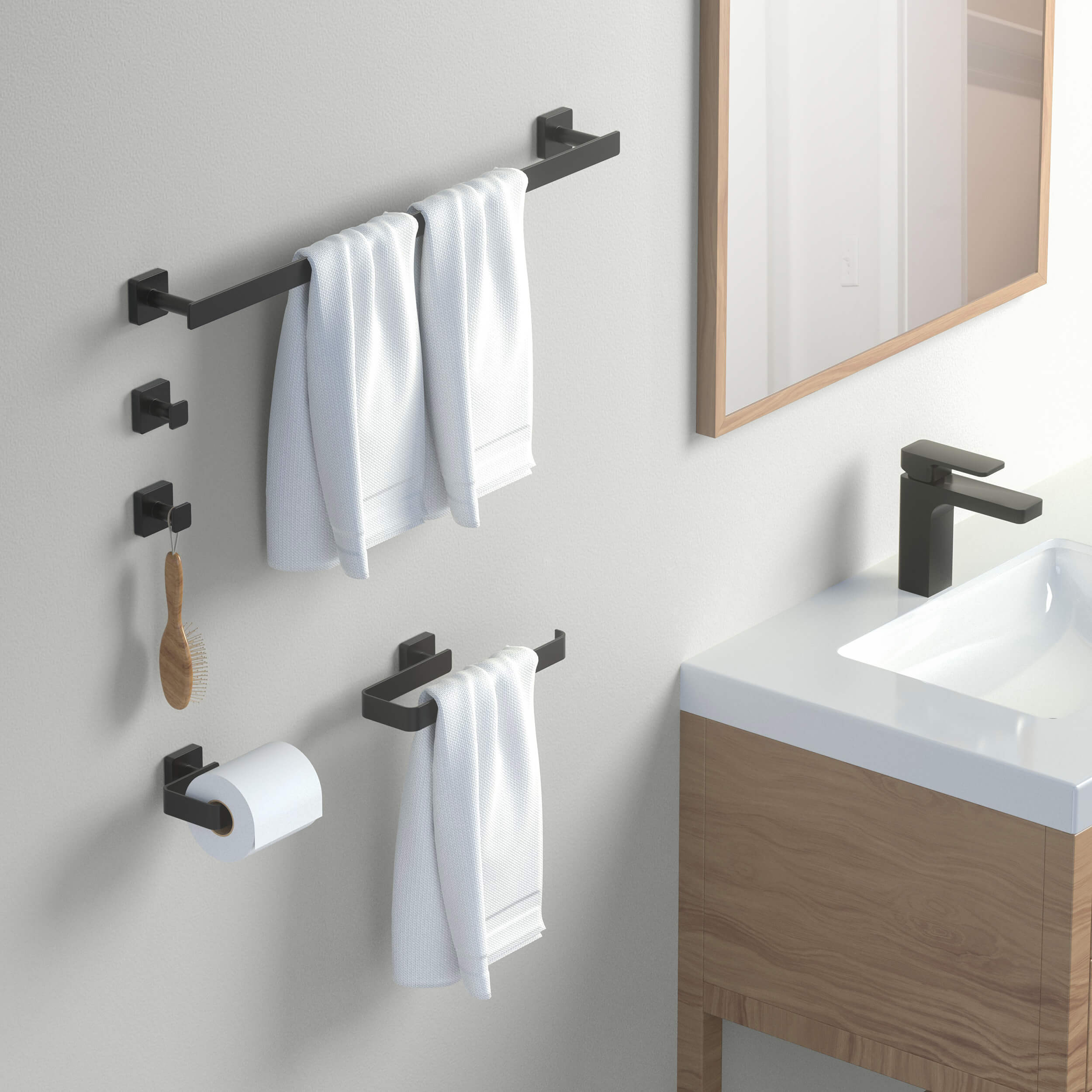 Fusion 5-Piece Bathroom Hardware Set - C-CBA16-5