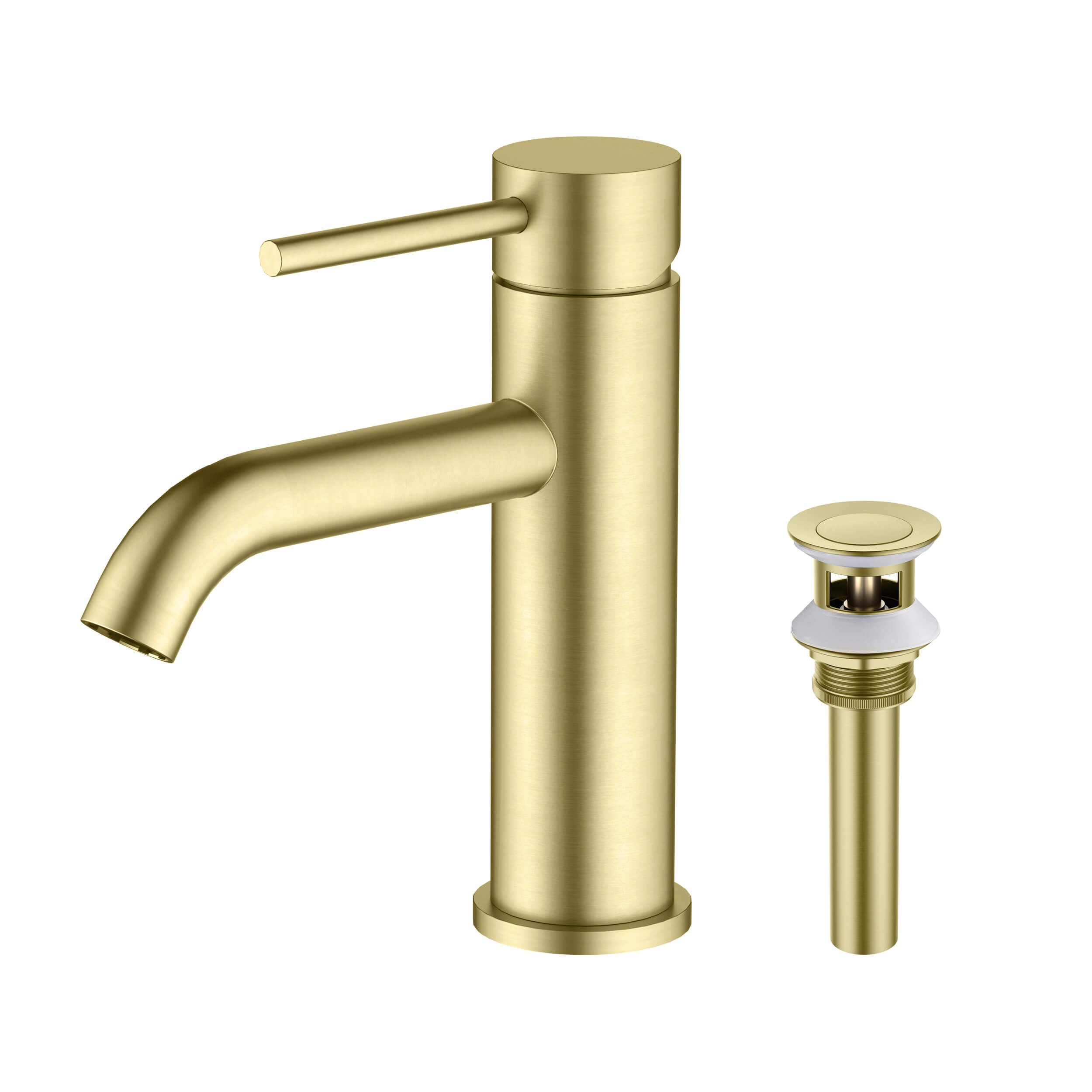 Value Collection - Single Handle Bathroom Vanity Sink Faucet with Pop Up Drain - F201