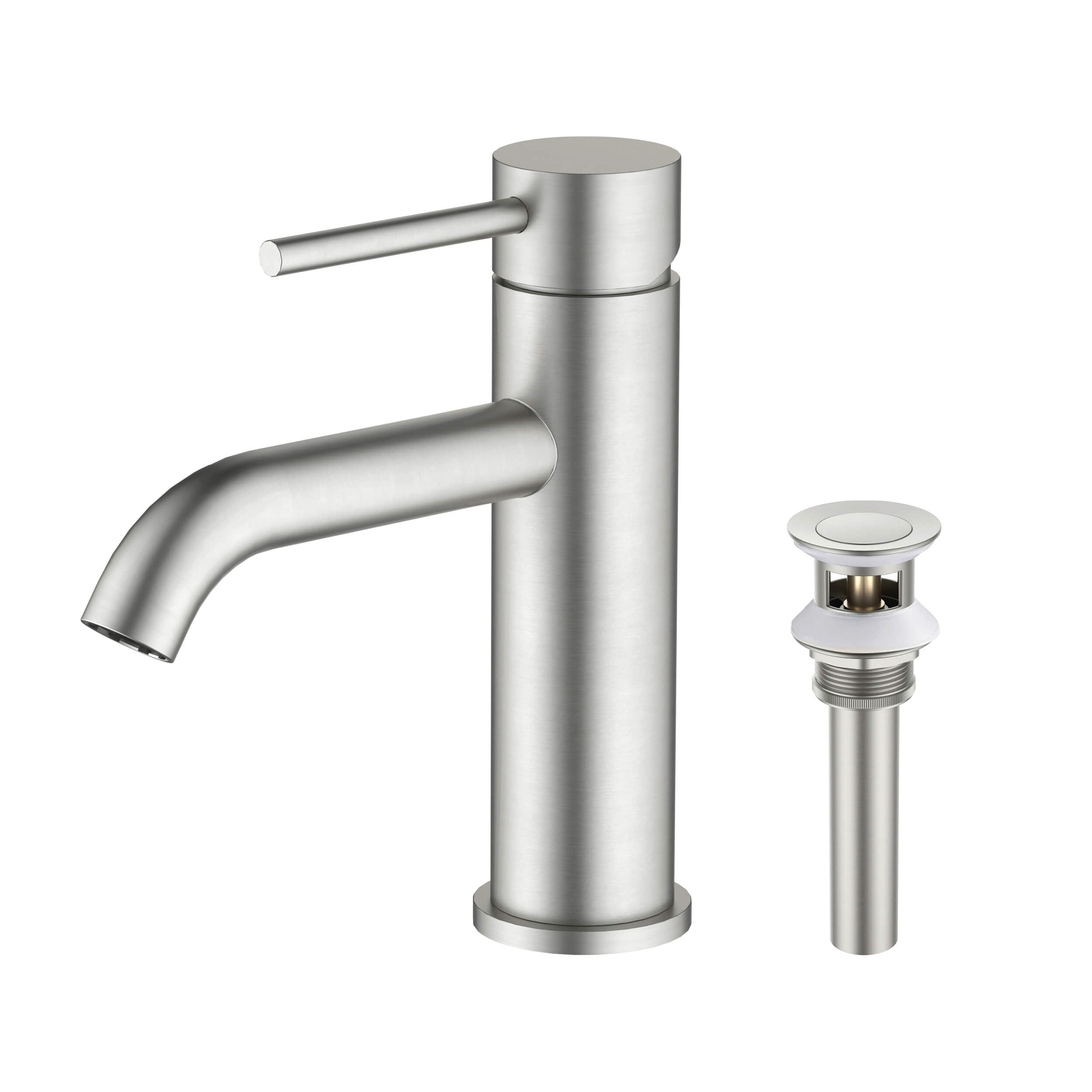 Value Collection - Single Handle Bathroom Vanity Sink Faucet with Pop Up Drain - F201