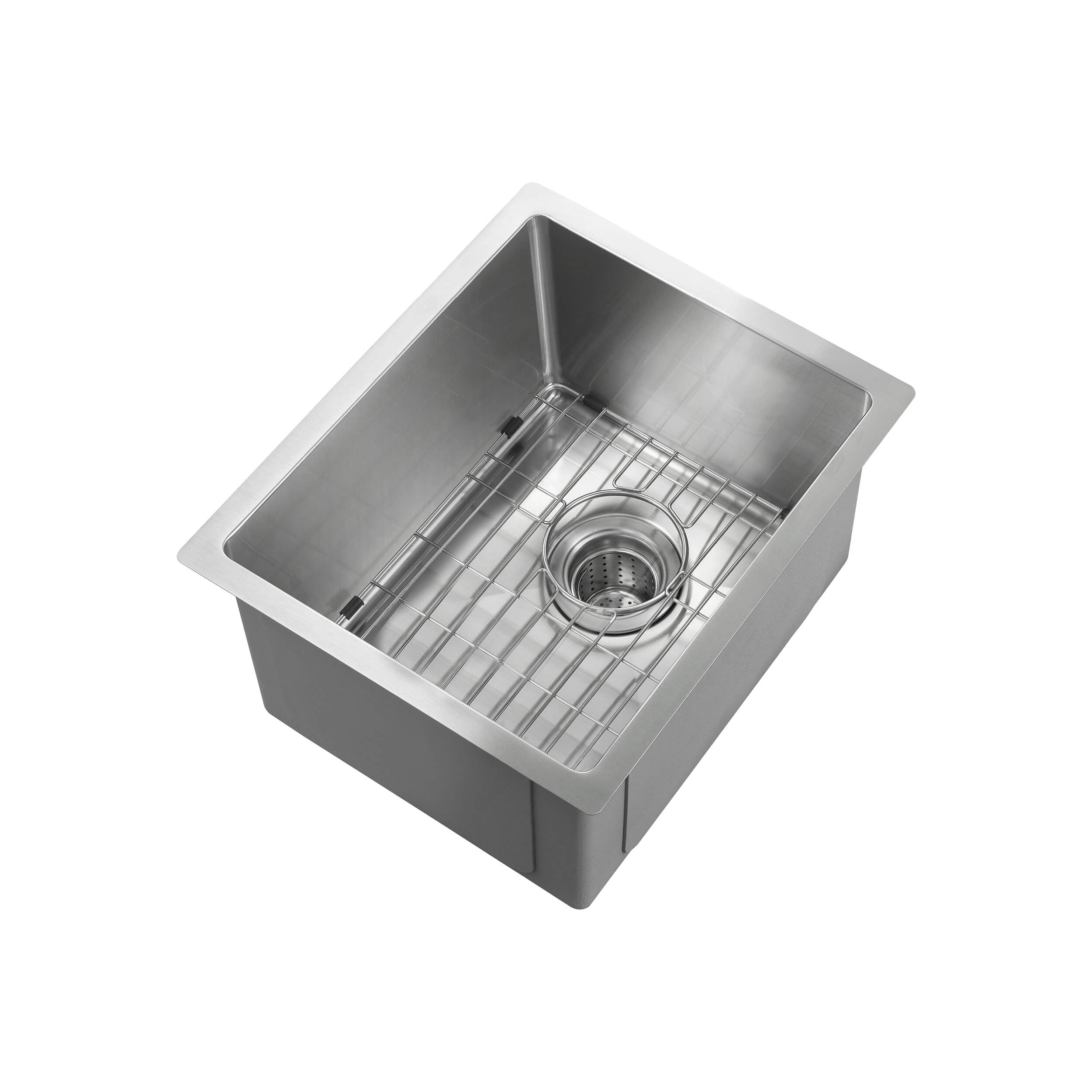 14" Handcrafted Undermount Single Bowl 16 gauge Stainless Steel Kitchen Sink - C1-14S