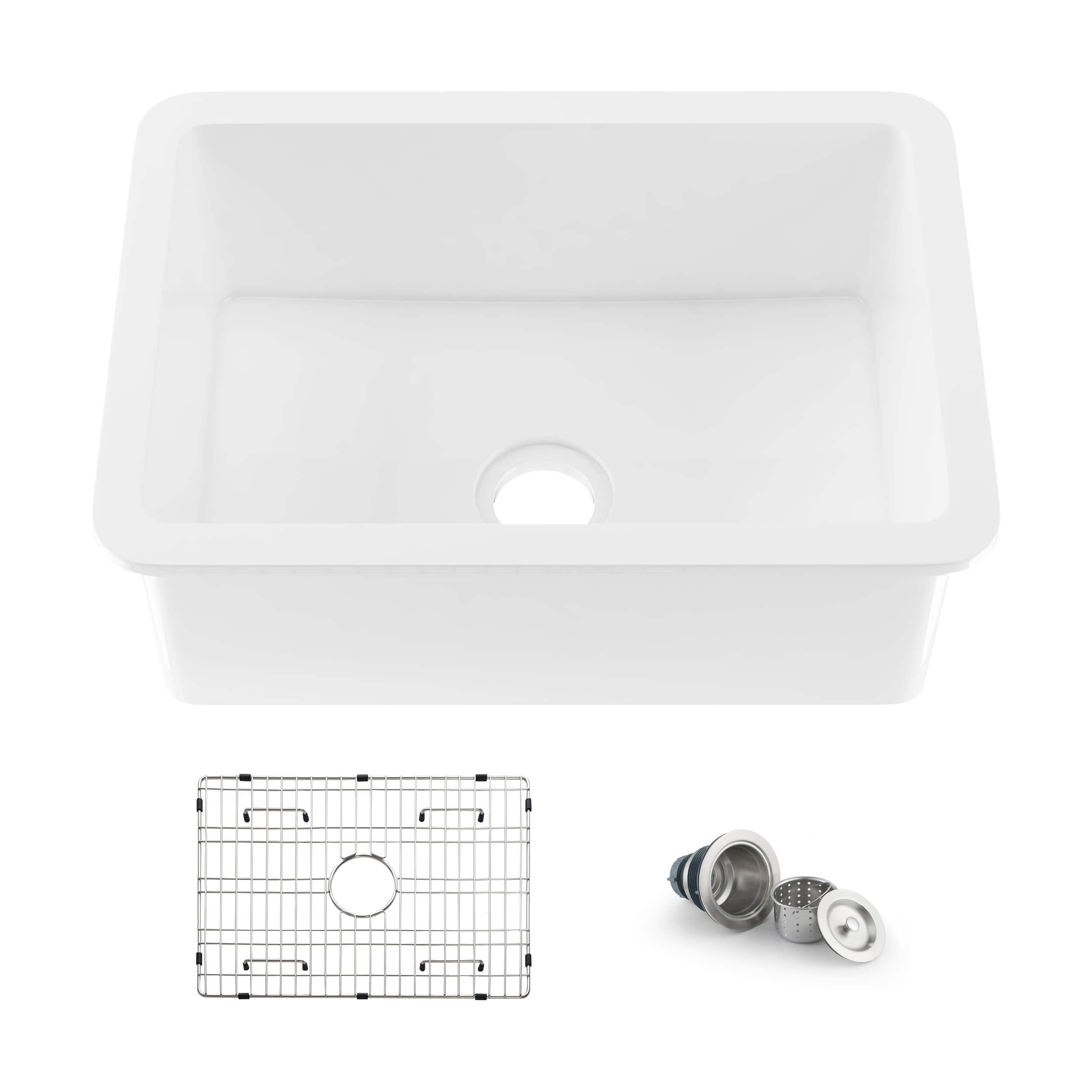 Nova 30" Fireclay Single Bowl Kitchen Undermount Sink - C2-30S