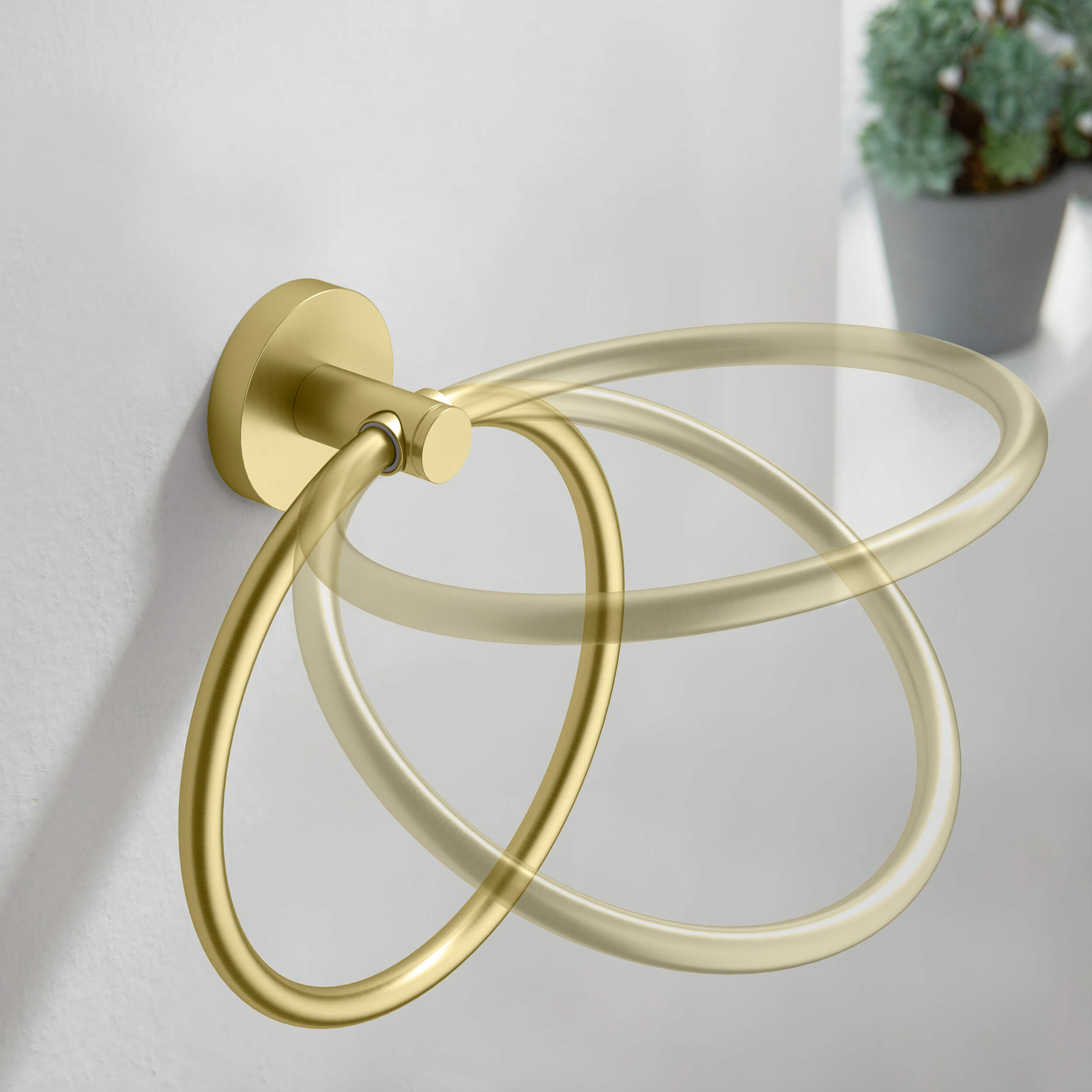 Halo Bathroom Towel Ring - CBA-1406