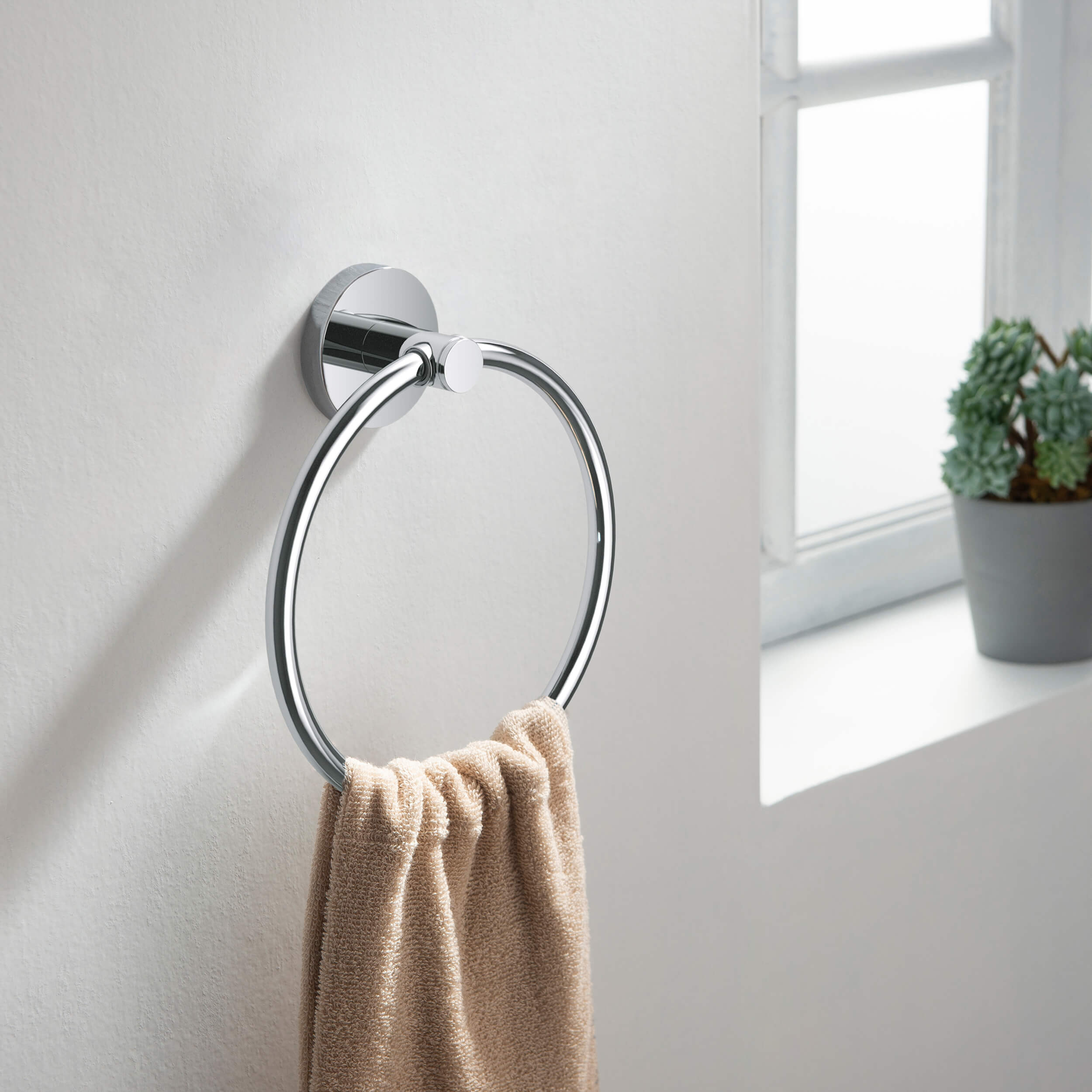 Halo Bathroom Towel Ring - CBA-1406