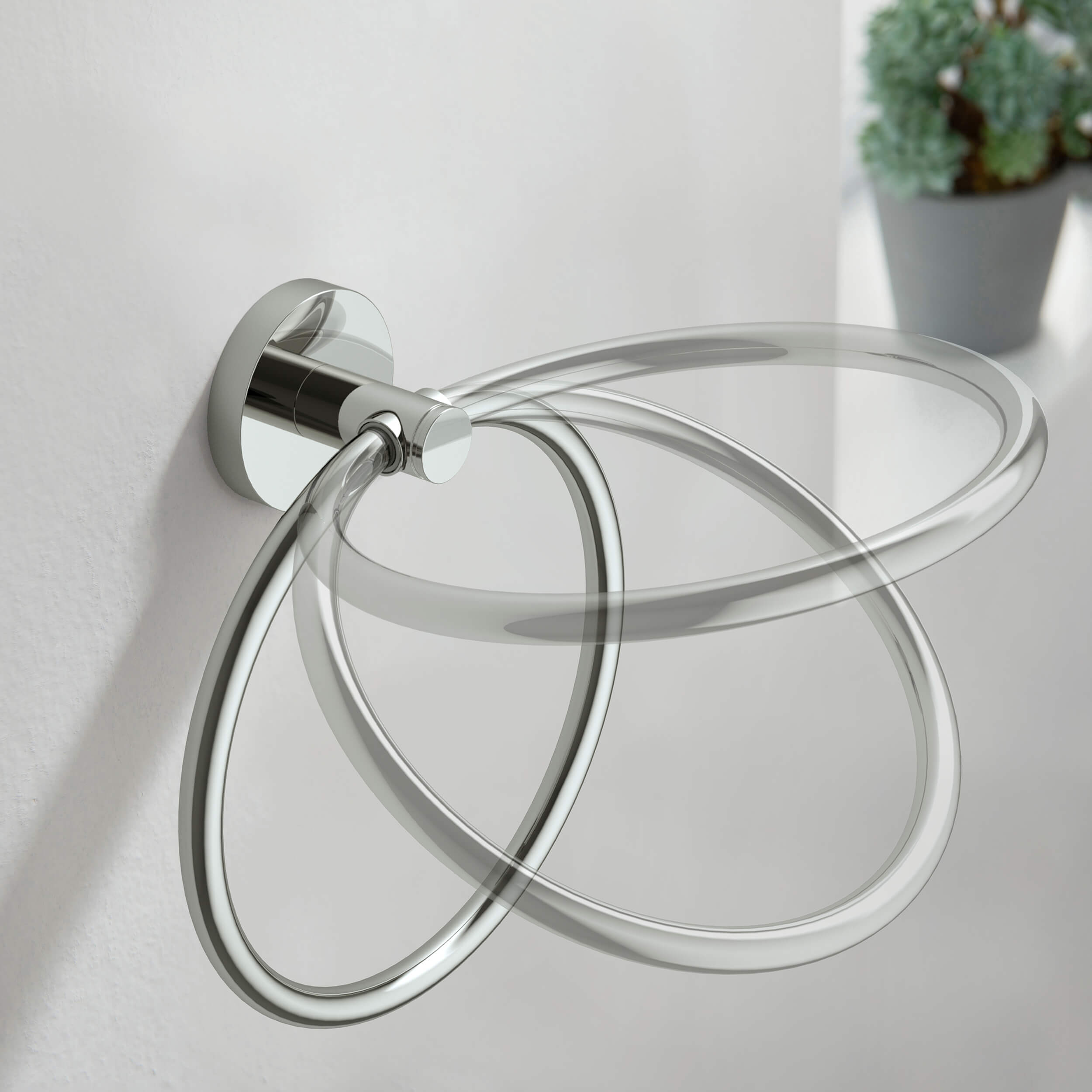 Halo Bathroom Towel Ring - CBA-1406