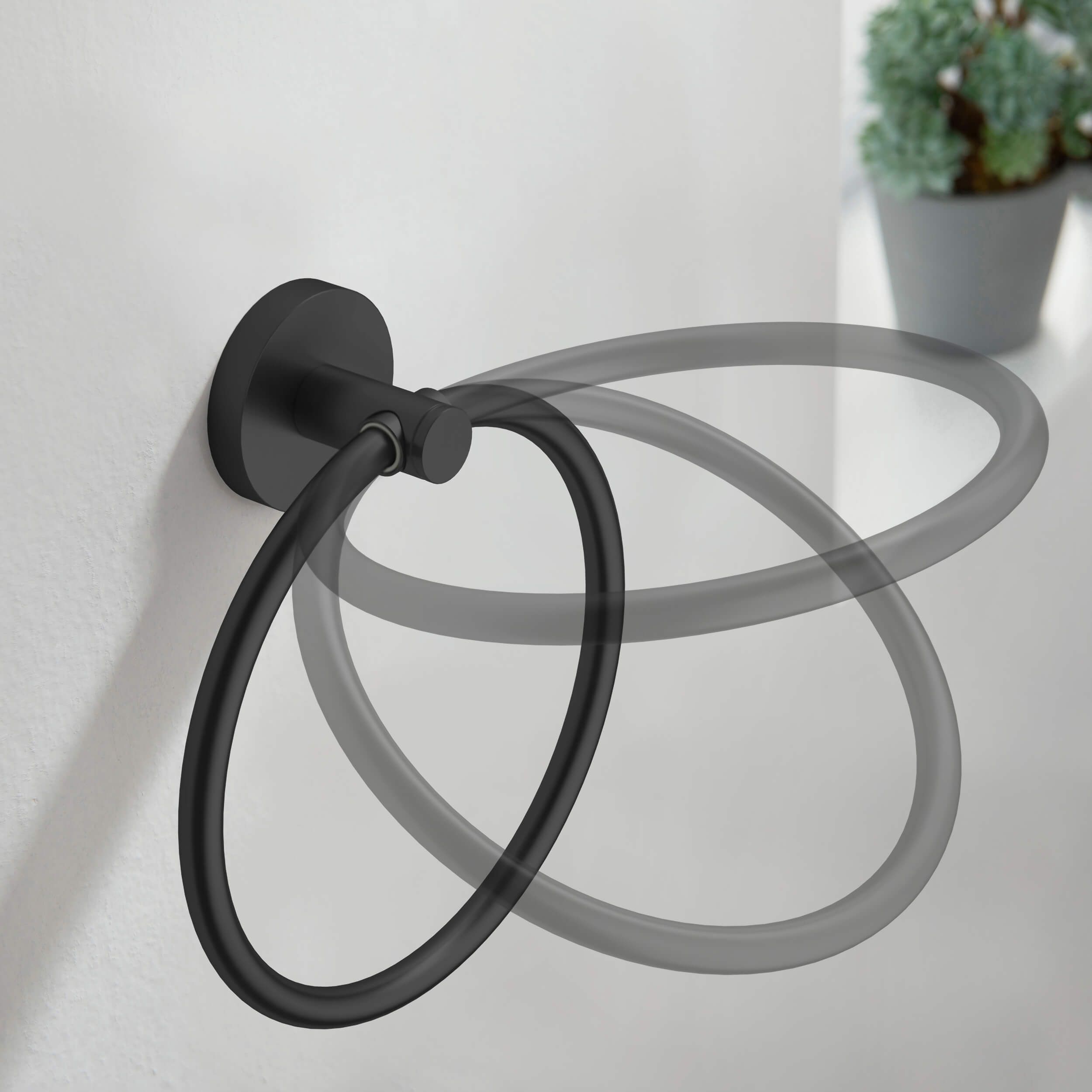 Halo Bathroom Towel Ring - CBA-1406