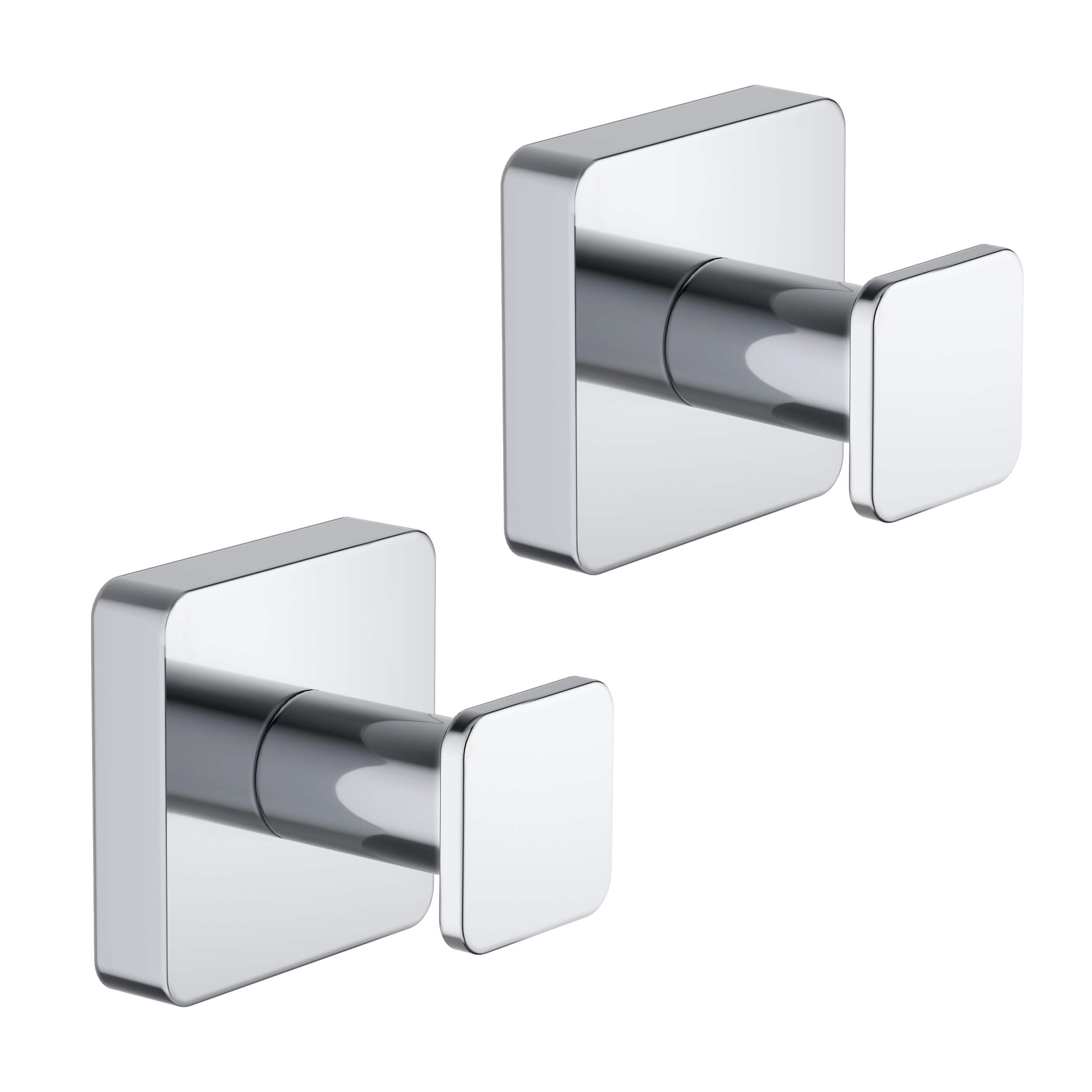 Fusion Bathroom Towel & Robe Hook 2 Count - CBA-1601-2PC