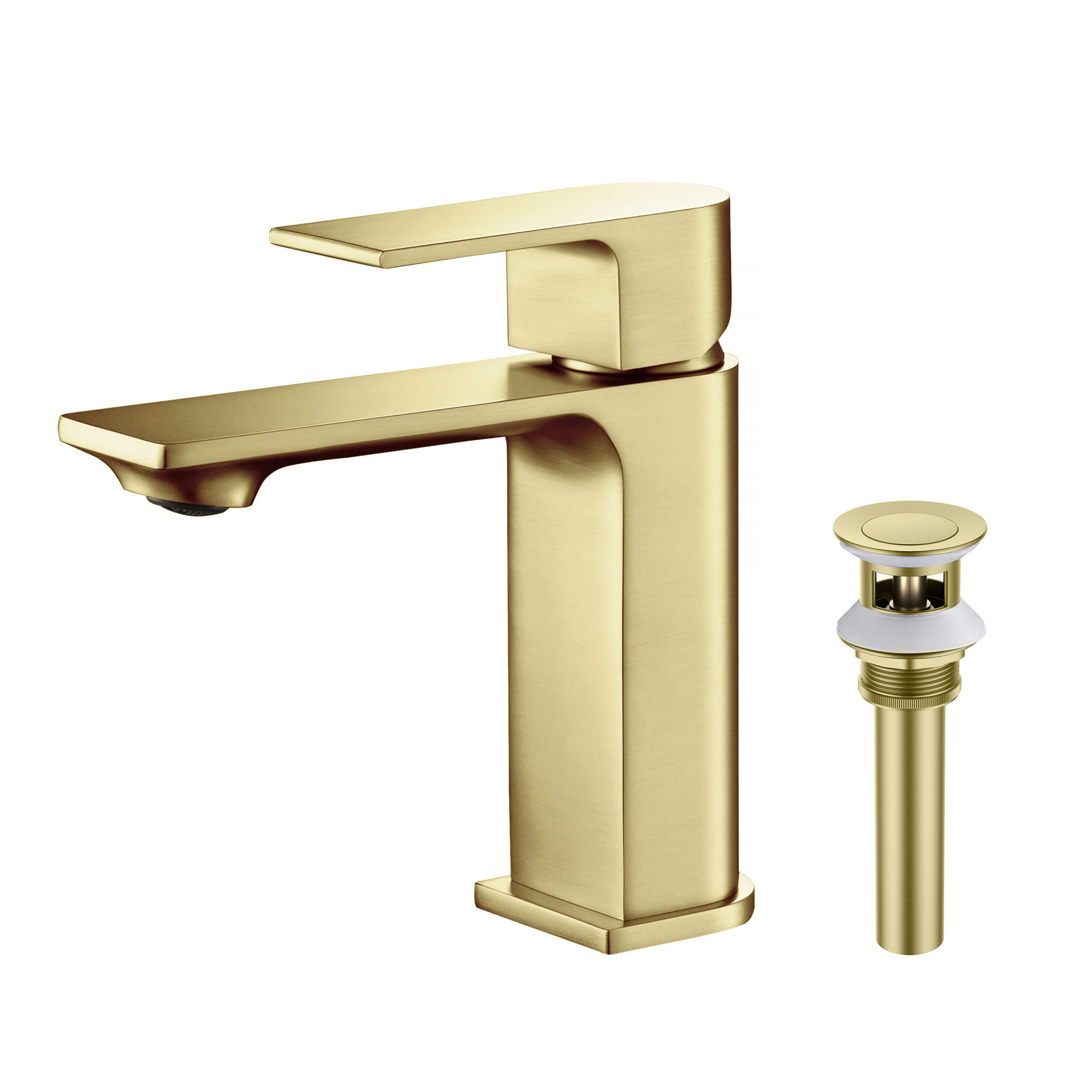 Aurora Single Handle Bathroom Vanity Sink Faucet with Pop Up Drain CBF-1001