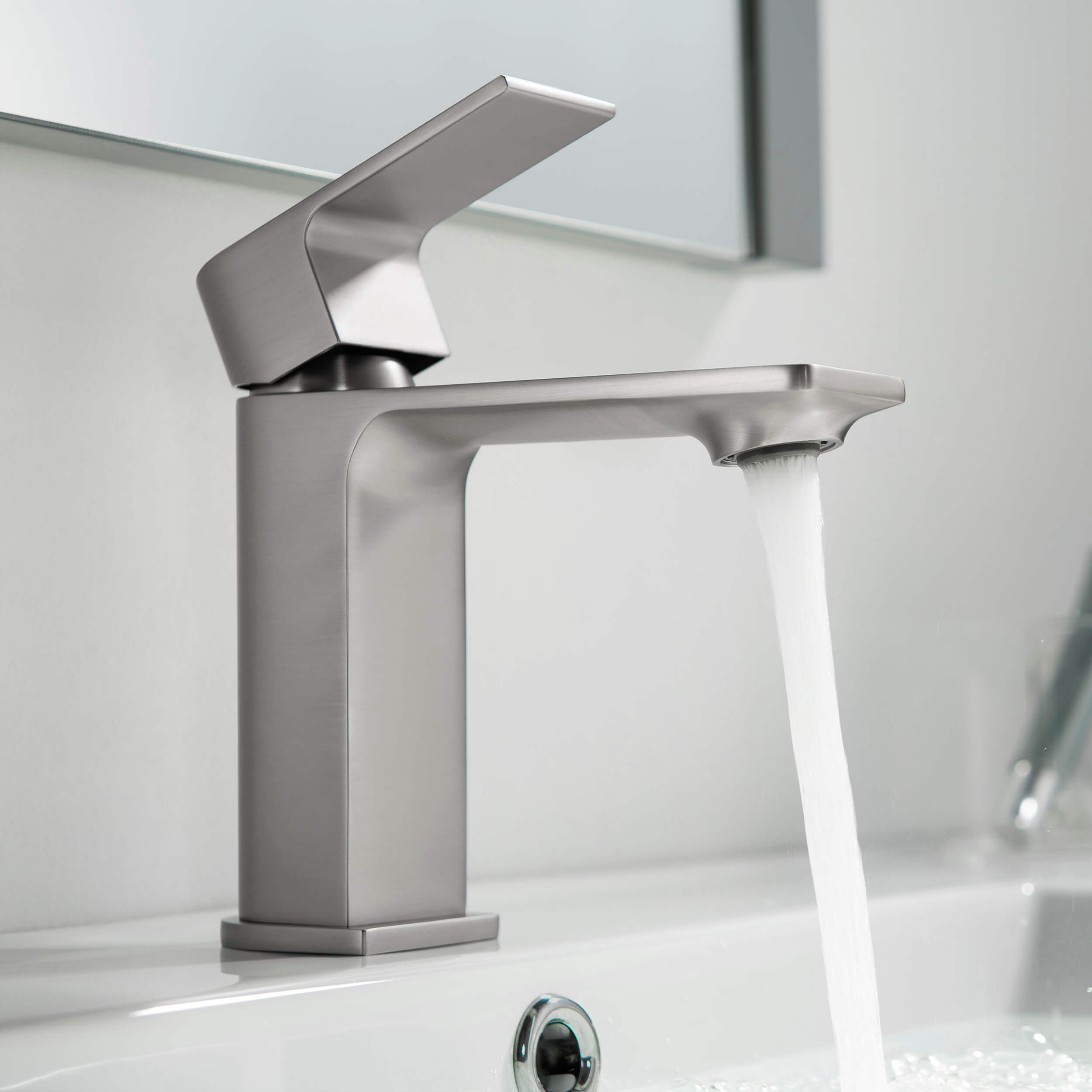 Aurora Single Handle Bathroom Vanity Sink Faucet with Pop Up Drain CBF-1001