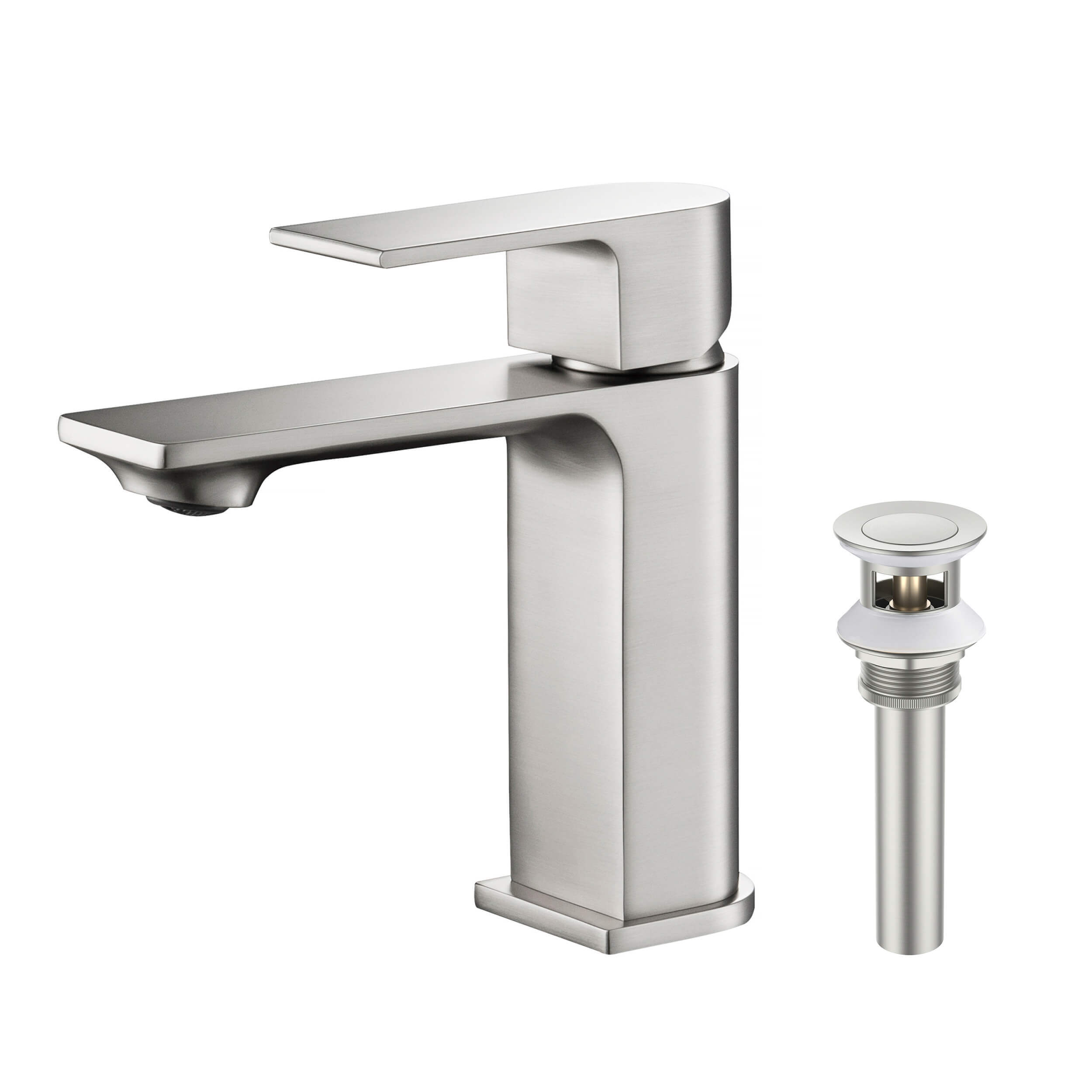 Aurora Single Handle Bathroom Vanity Sink Faucet with Pop Up Drain CBF-1001