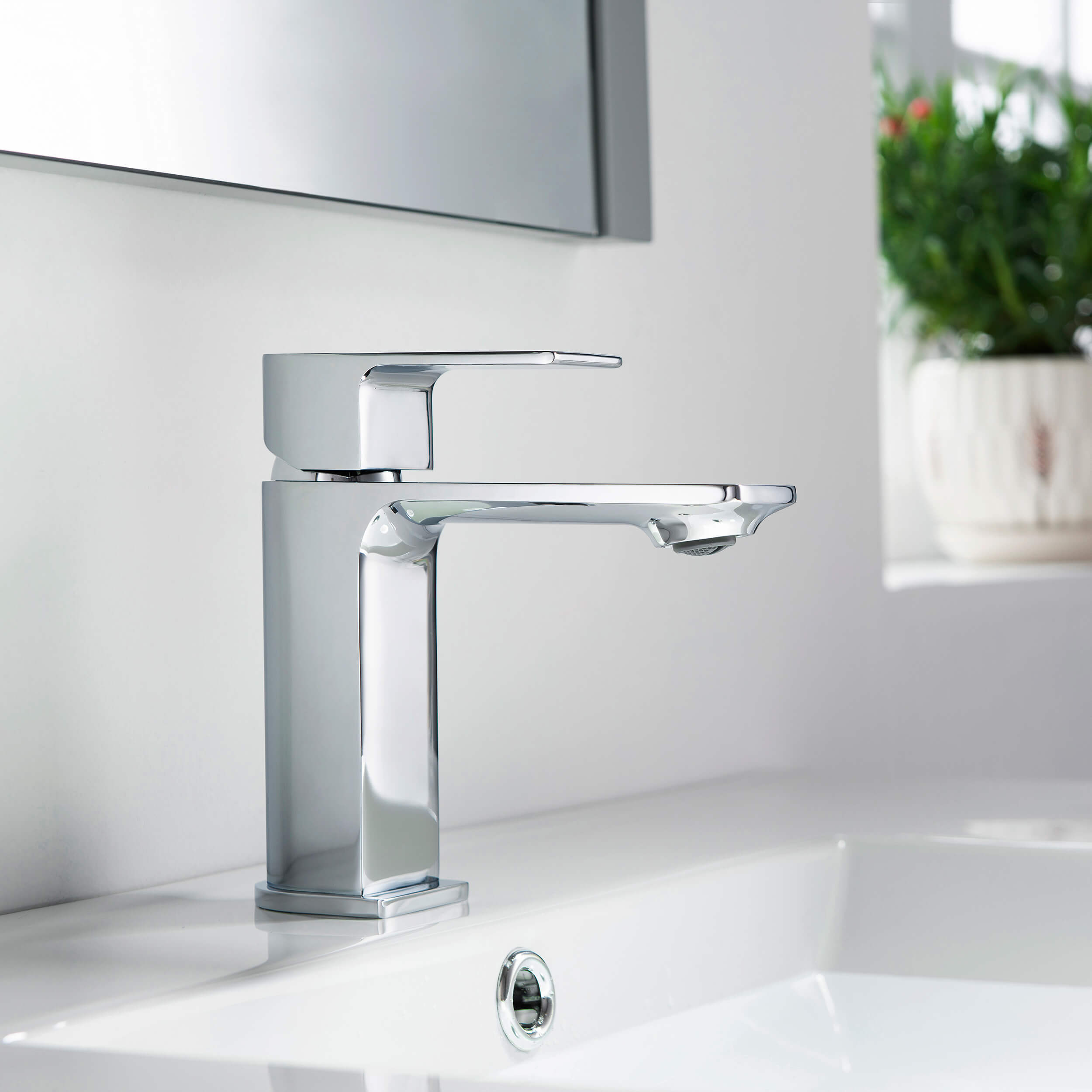 Aurora Single Handle Bathroom Vanity Sink Faucet with Pop Up Drain CBF-1001