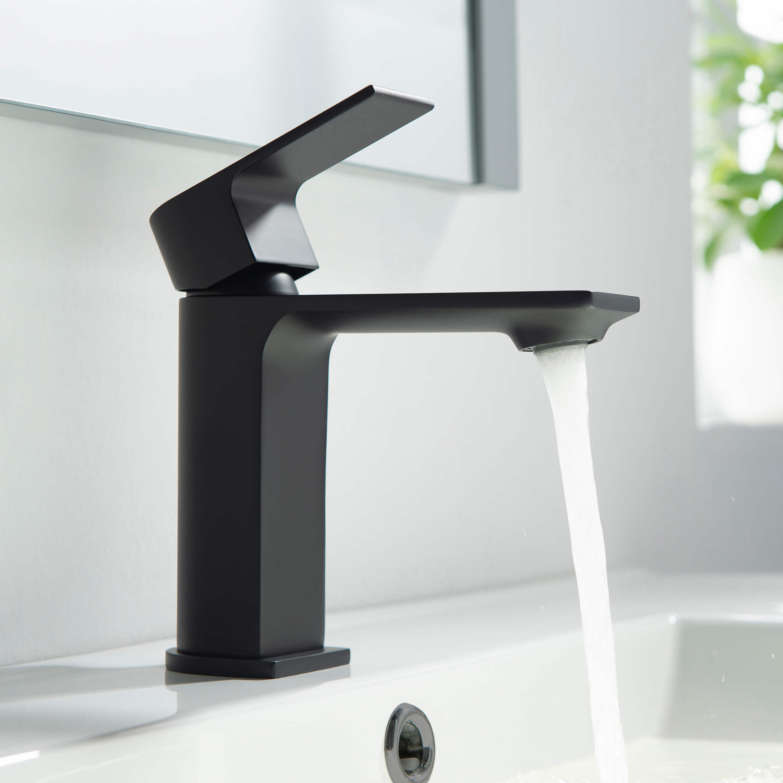 Aurora Single Handle Bathroom Vanity Sink Faucet with Pop Up Drain CBF-1001