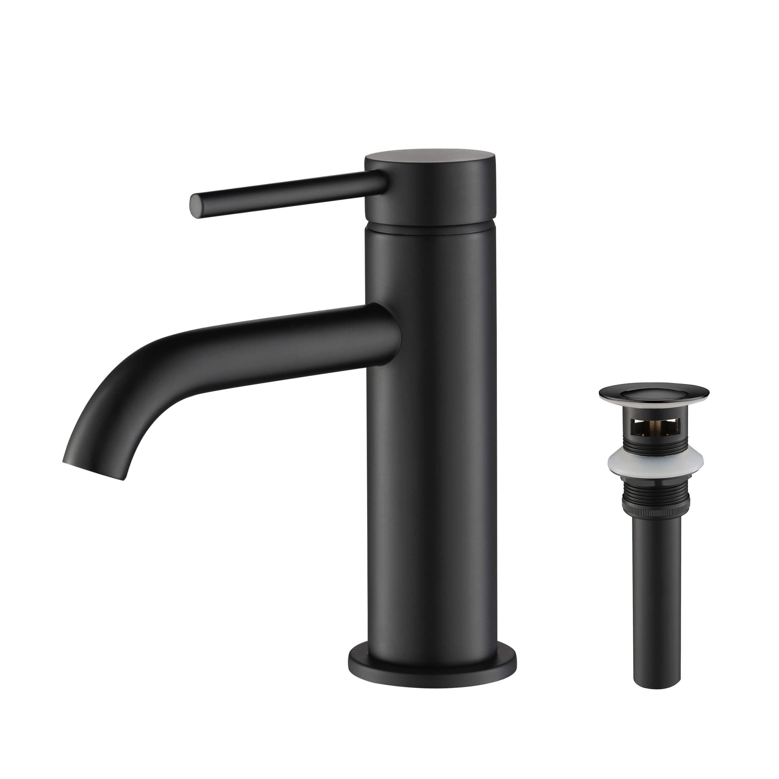 Halo Single Handle Bathroom Vanity Sink Faucet with Pop Up Drain - CBF-1008