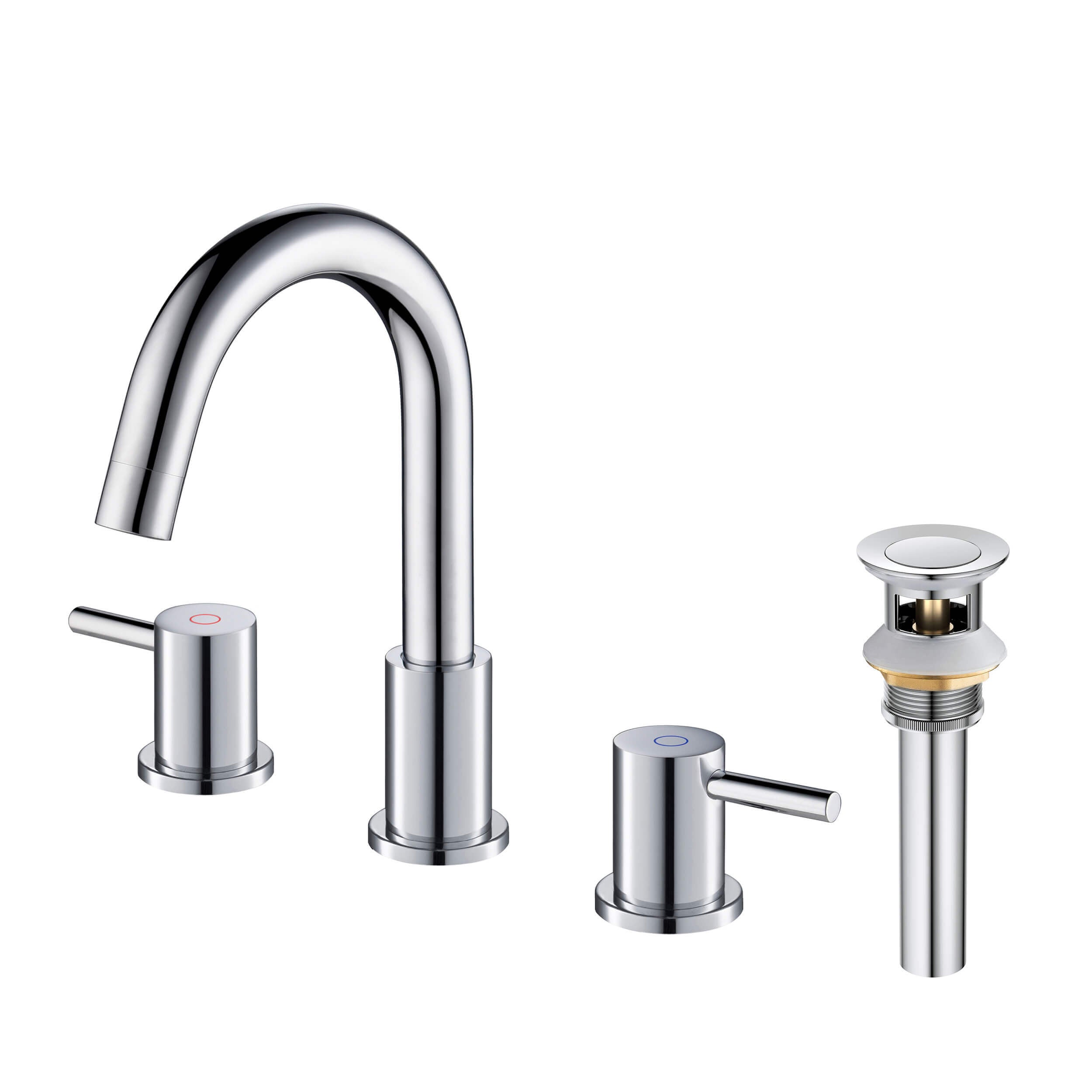 Halo 8" Widespread Bathroom Sink Faucet with Drain Assembly - CBF-1016