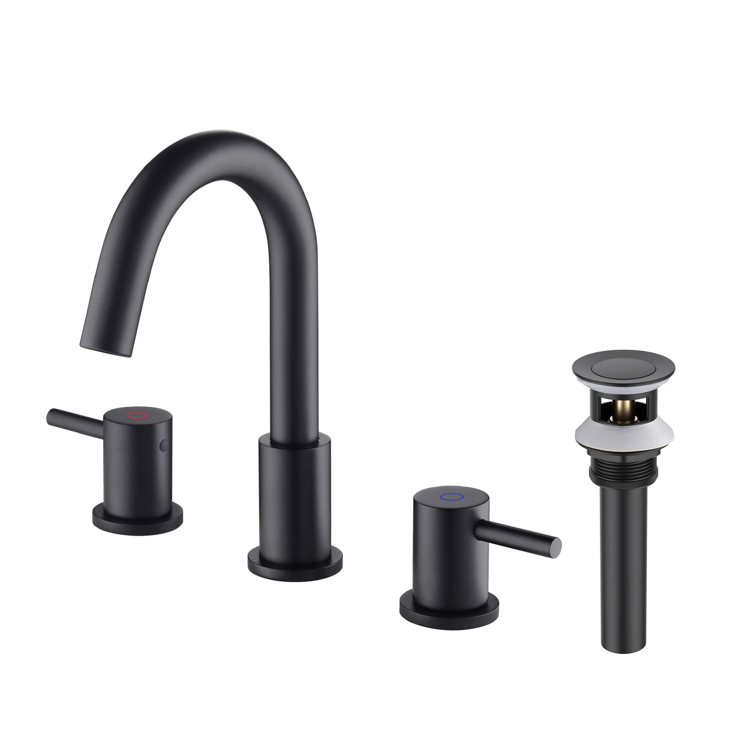 Halo 8" Widespread Bathroom Sink Faucet with Drain Assembly - CBF-1016