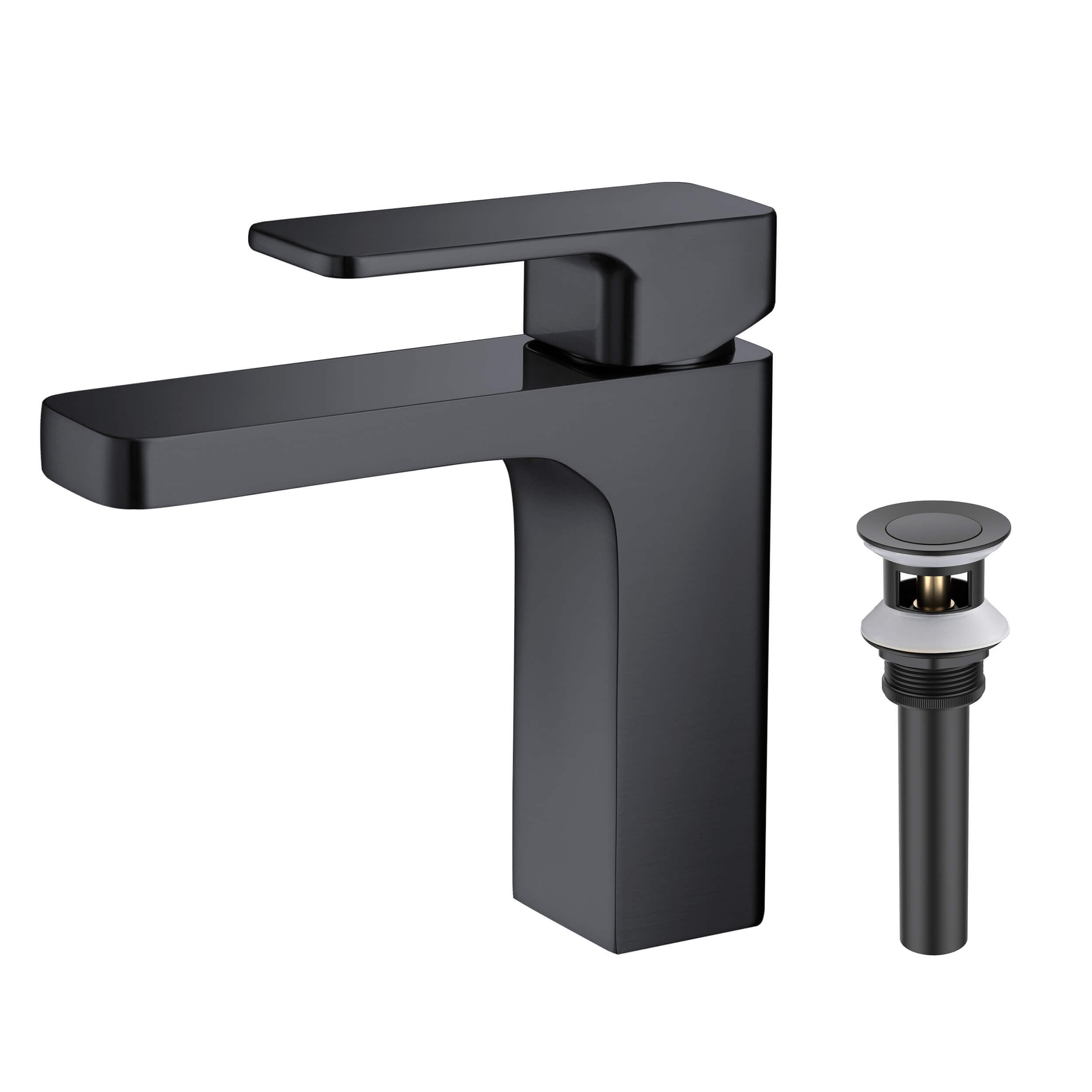 Fusion Single Handle Bathroom Vanity Sink Faucet with Pop Up Drain - CBF-1017