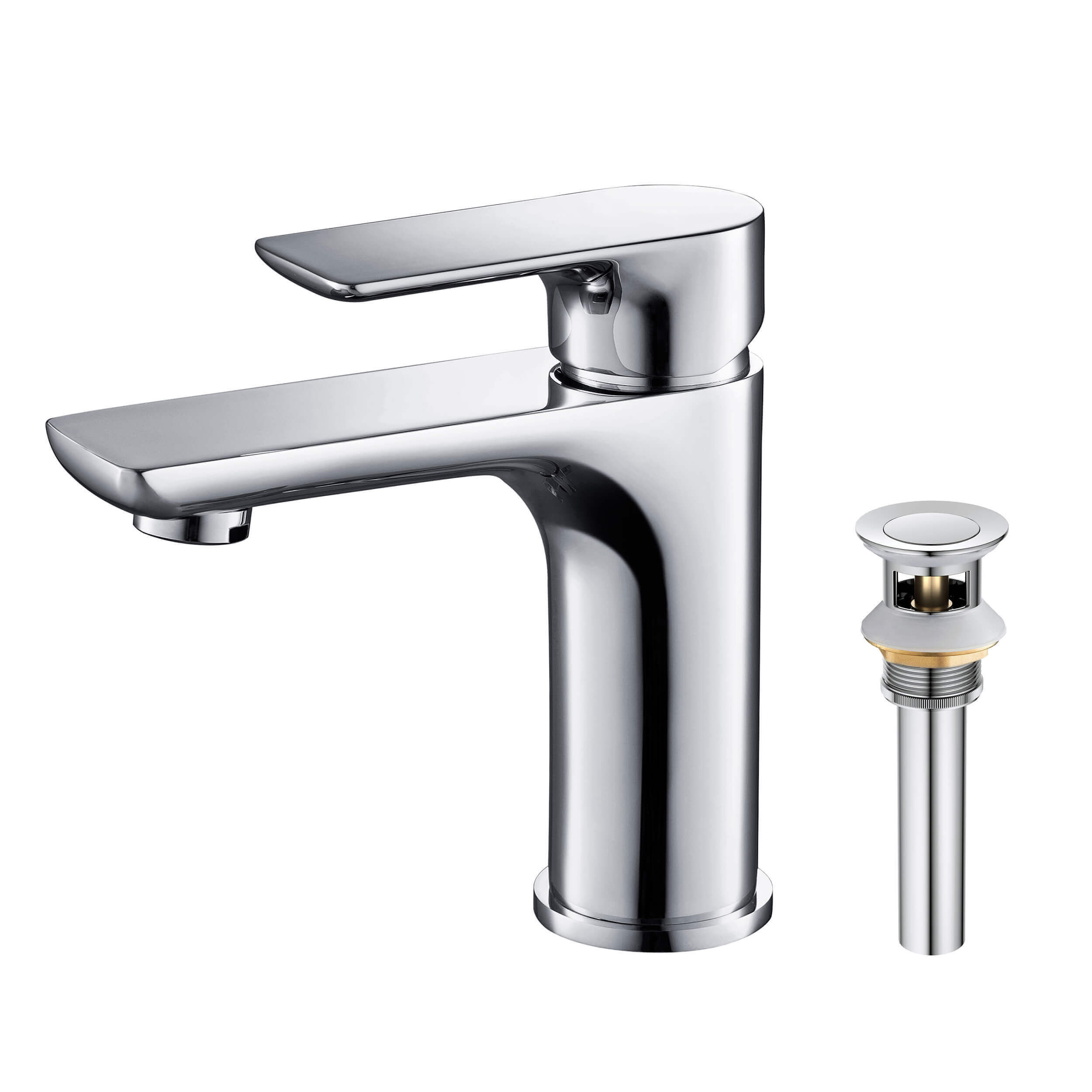 Austin Single Handle Bathroom Vanity Sink Faucet with Pop Up Drain - CBF-1019