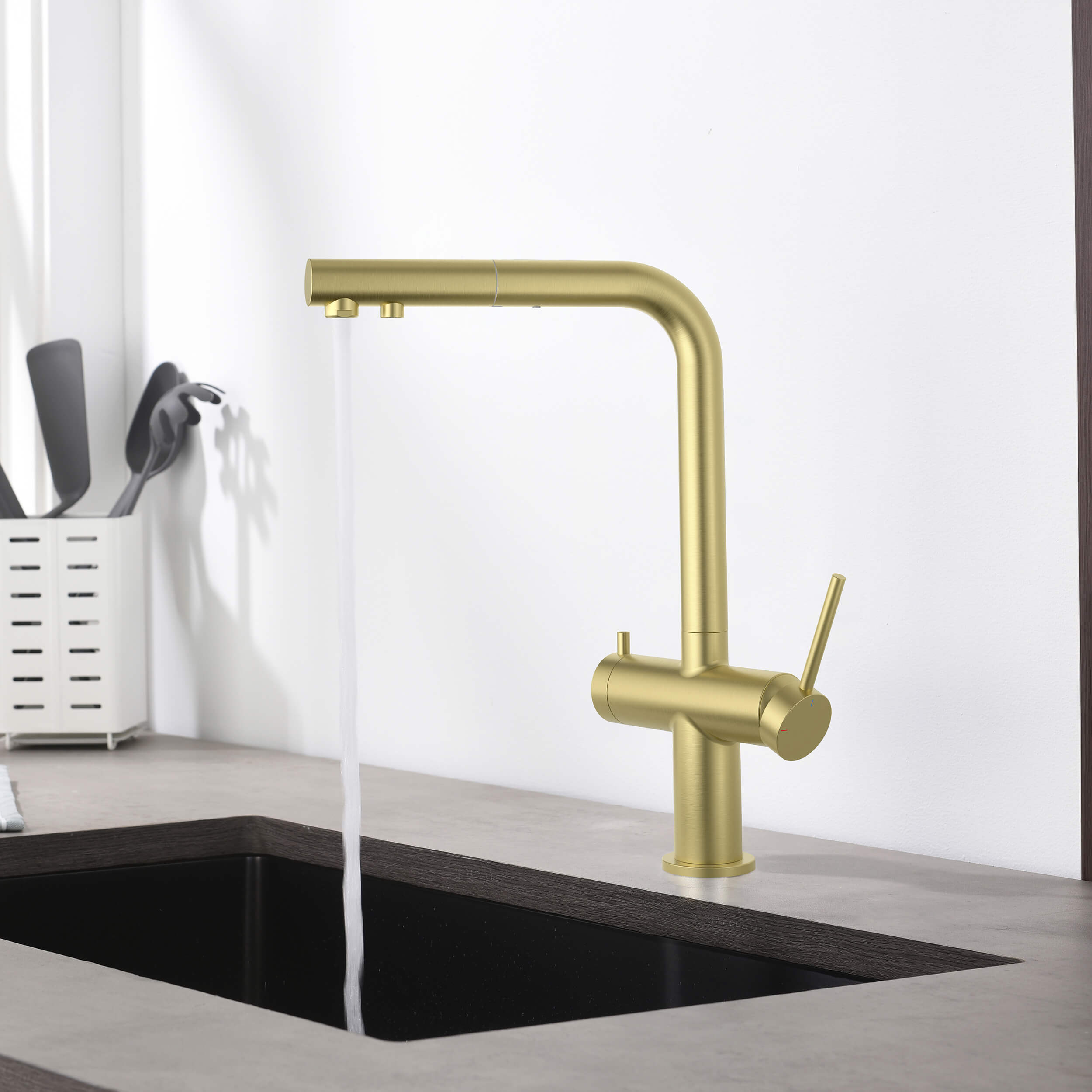 Halo 2-in-1 Pull Out Kitchen Filtration Faucet - CFF-502