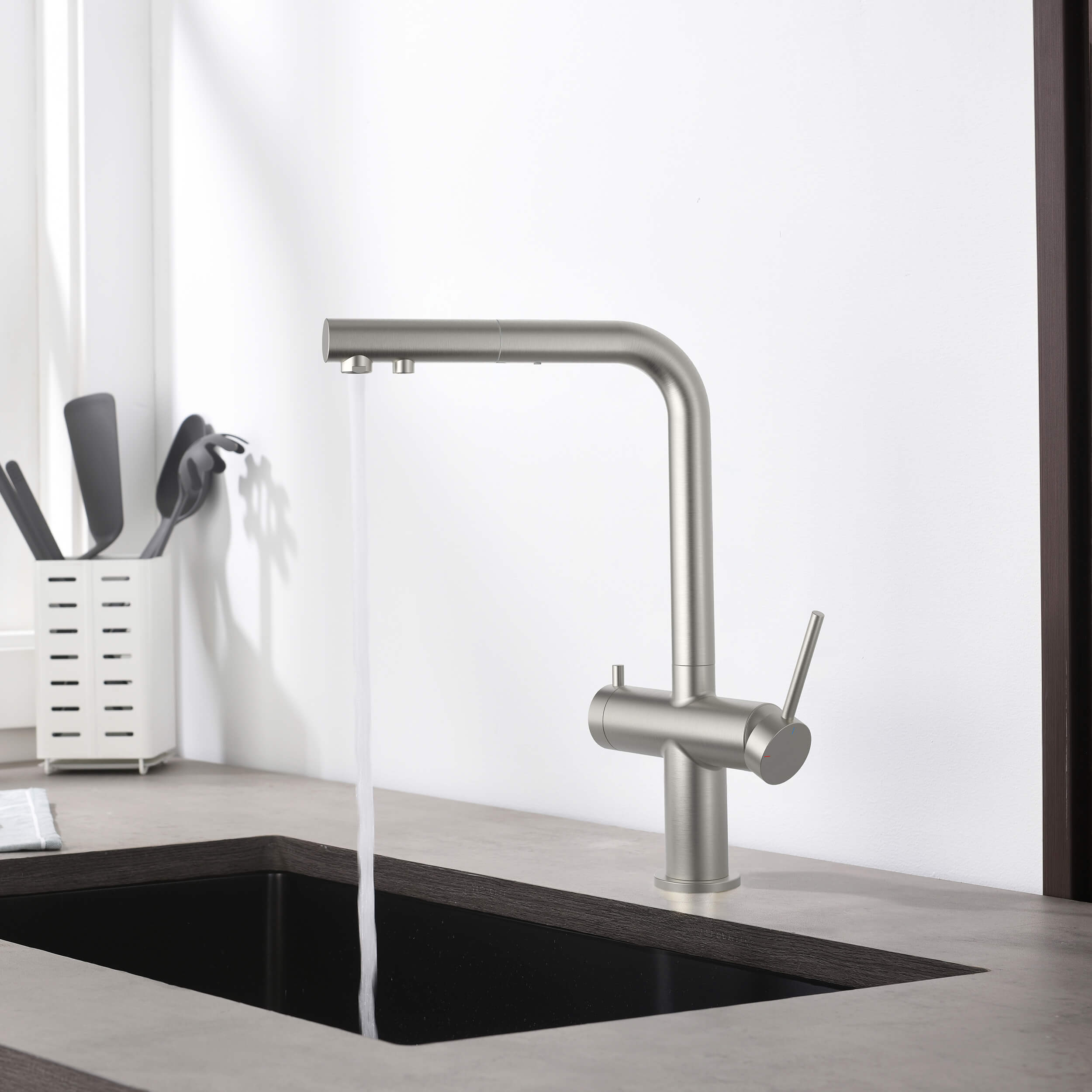 Halo 2-in-1 Pull Out Kitchen Filtration Faucet - CFF-502