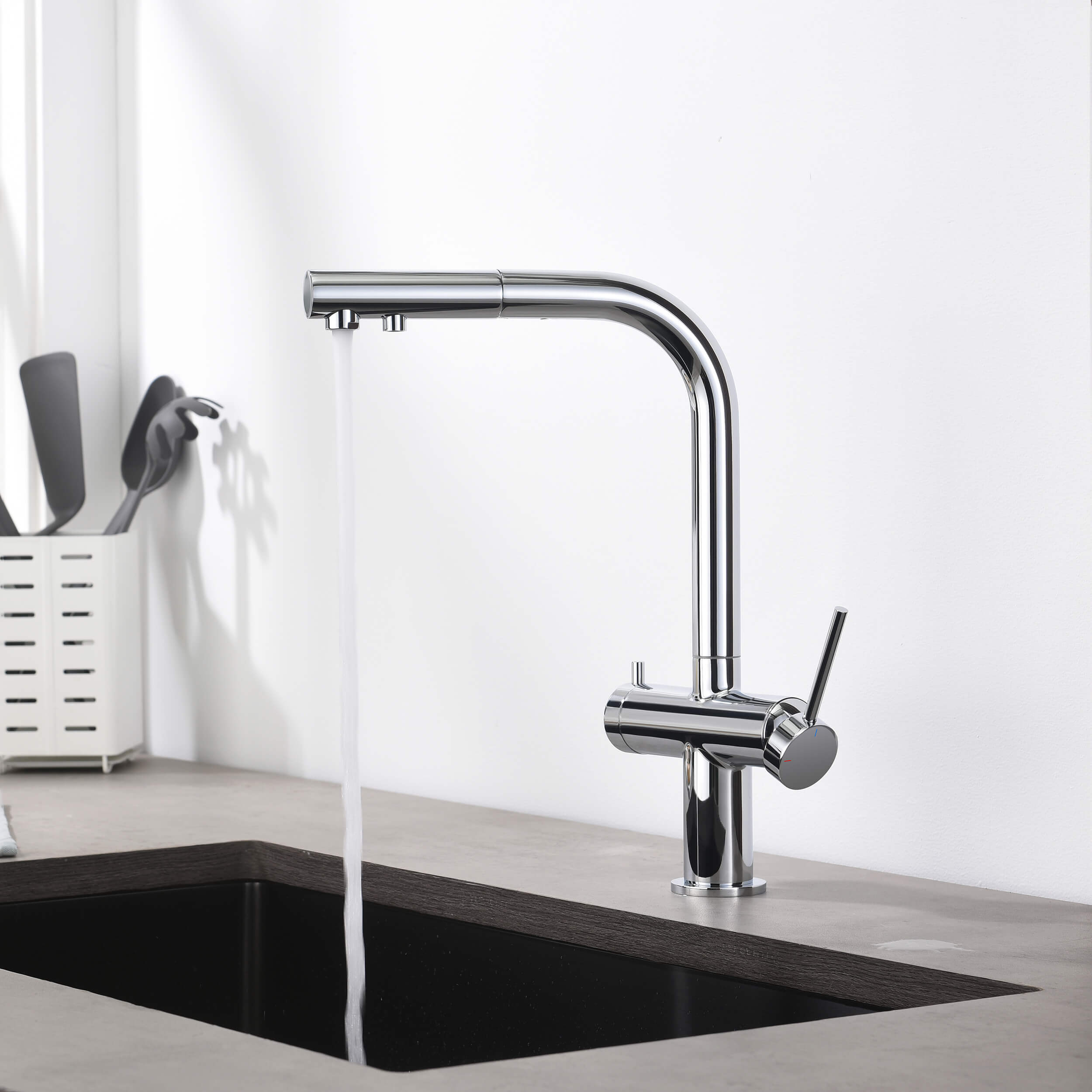 Halo 2-in-1 Pull Out Kitchen Filtration Faucet - CFF-502