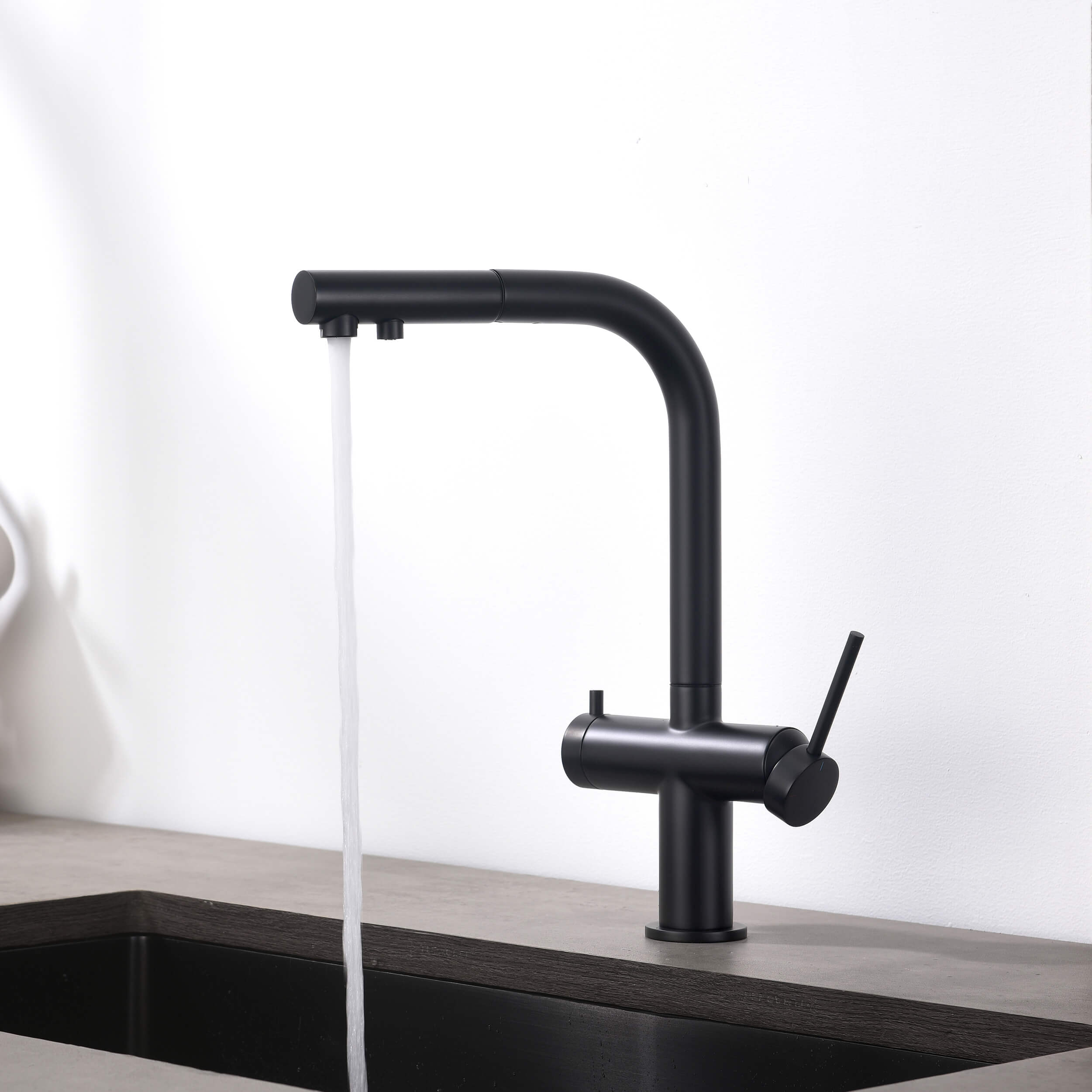 Halo 2-in-1 Pull Out Kitchen Filtration Faucet - CFF-502