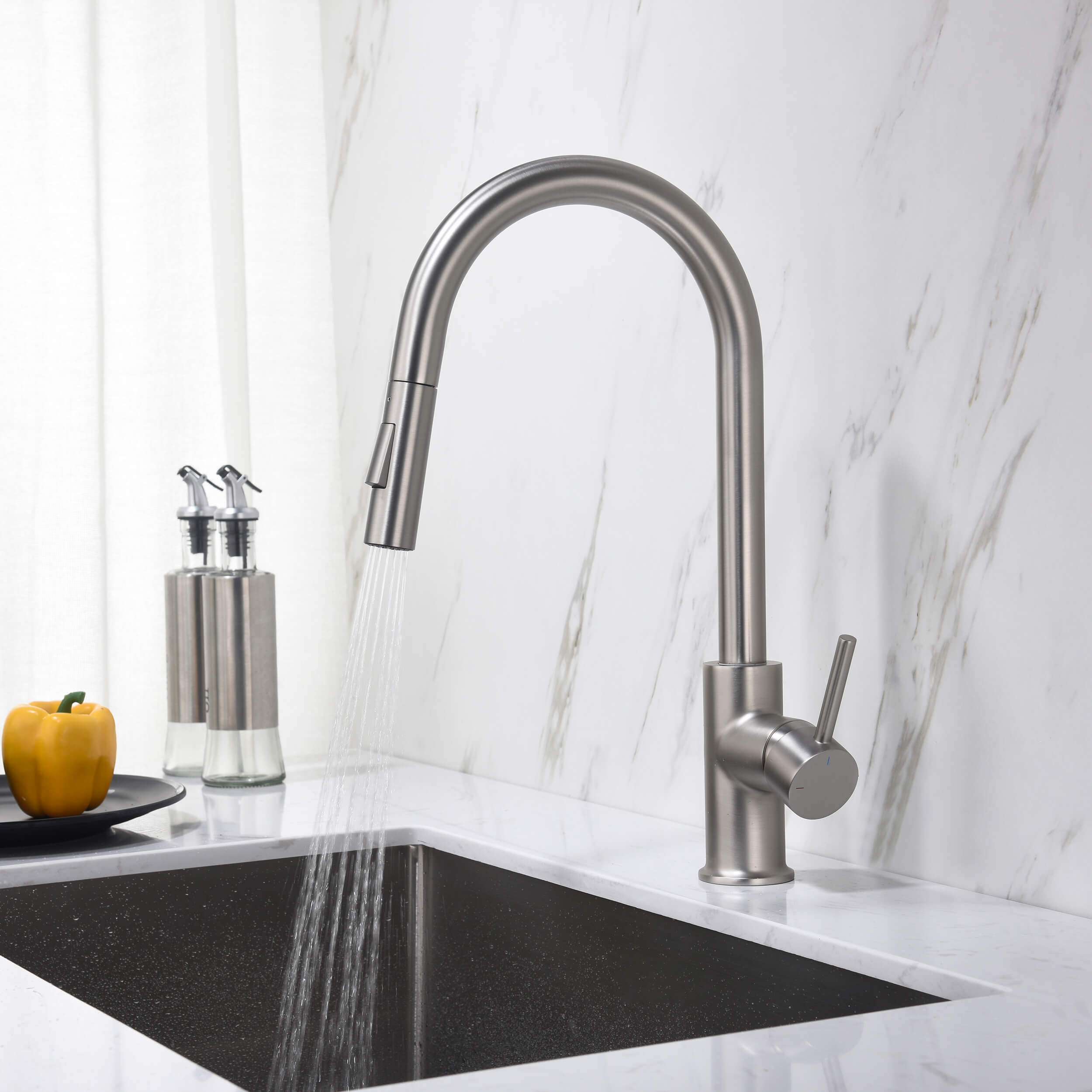 Halo Single Handle Pull Down Kitchen Faucet - CKF-2013