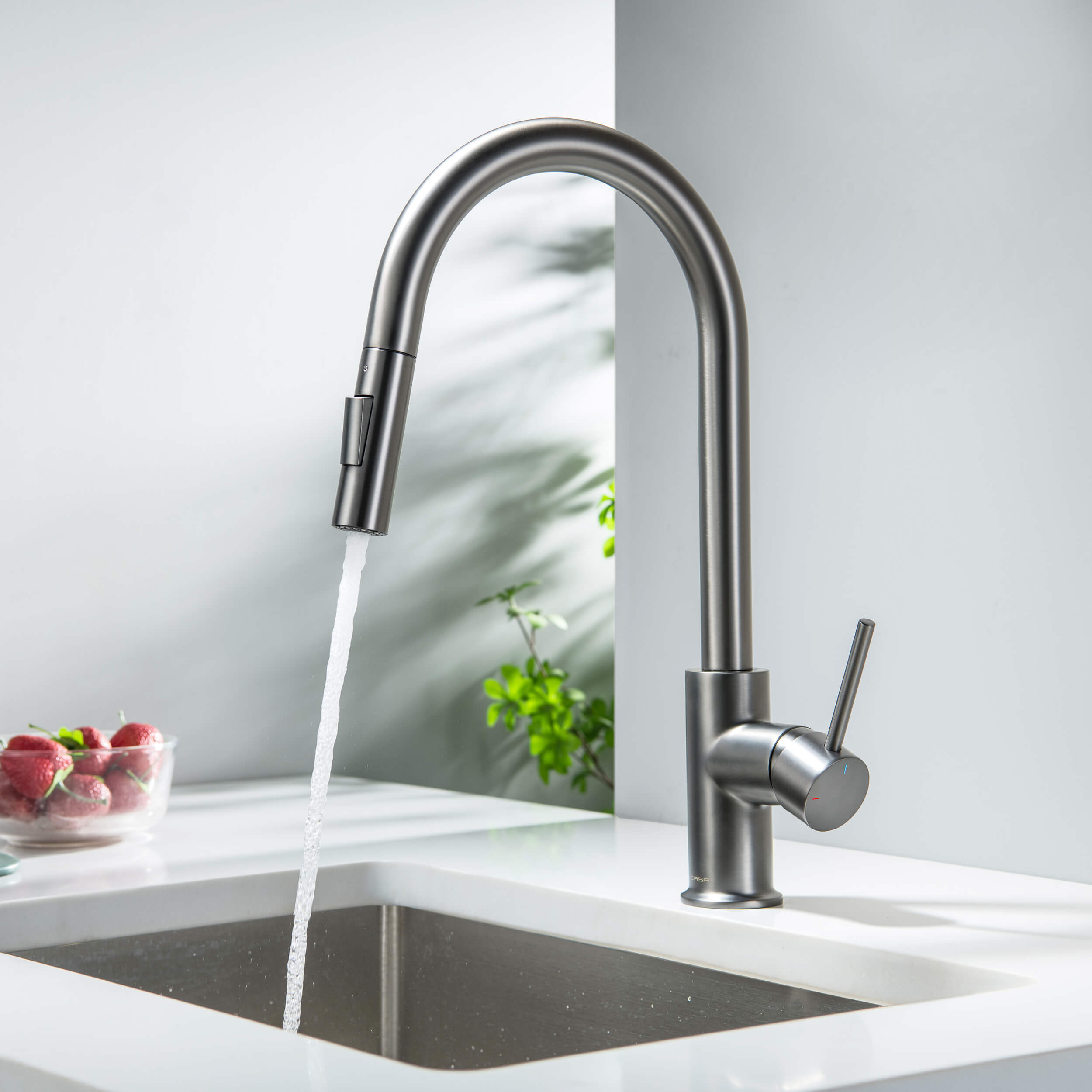 Halo Single Handle Pull Down Kitchen Faucet - CKF-2013