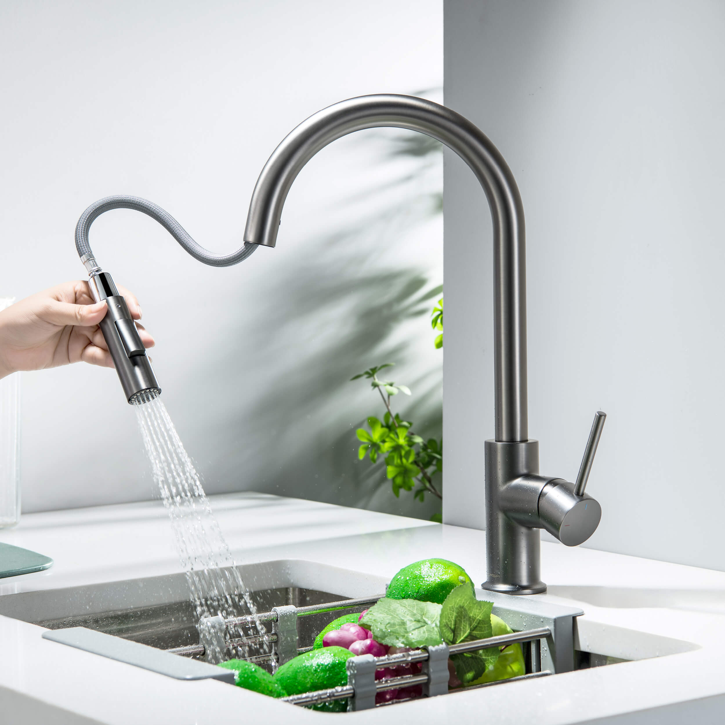 Halo Single Handle Pull Down Kitchen Faucet - CKF-2013