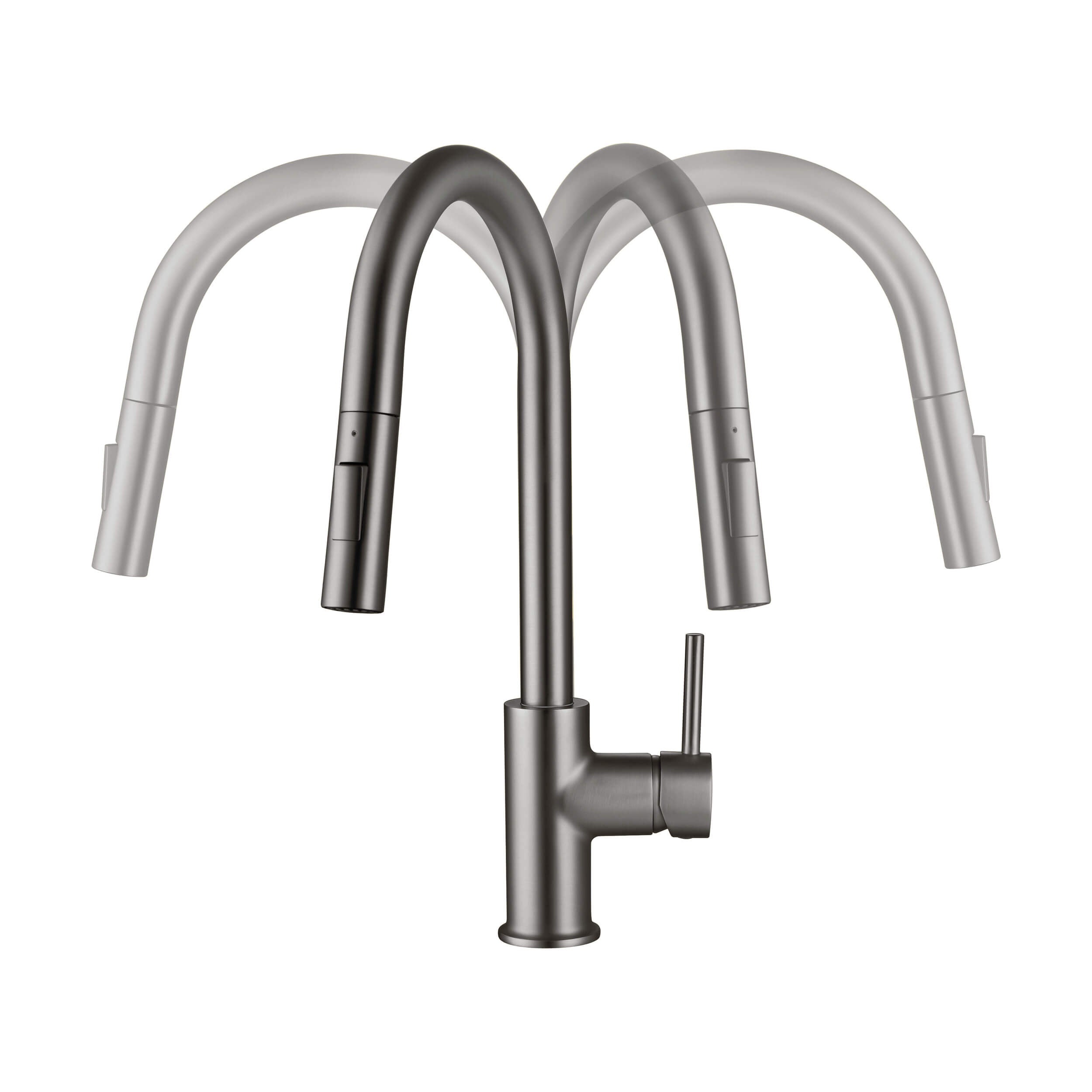 Halo Single Handle Pull Down Kitchen Faucet - CKF-2013