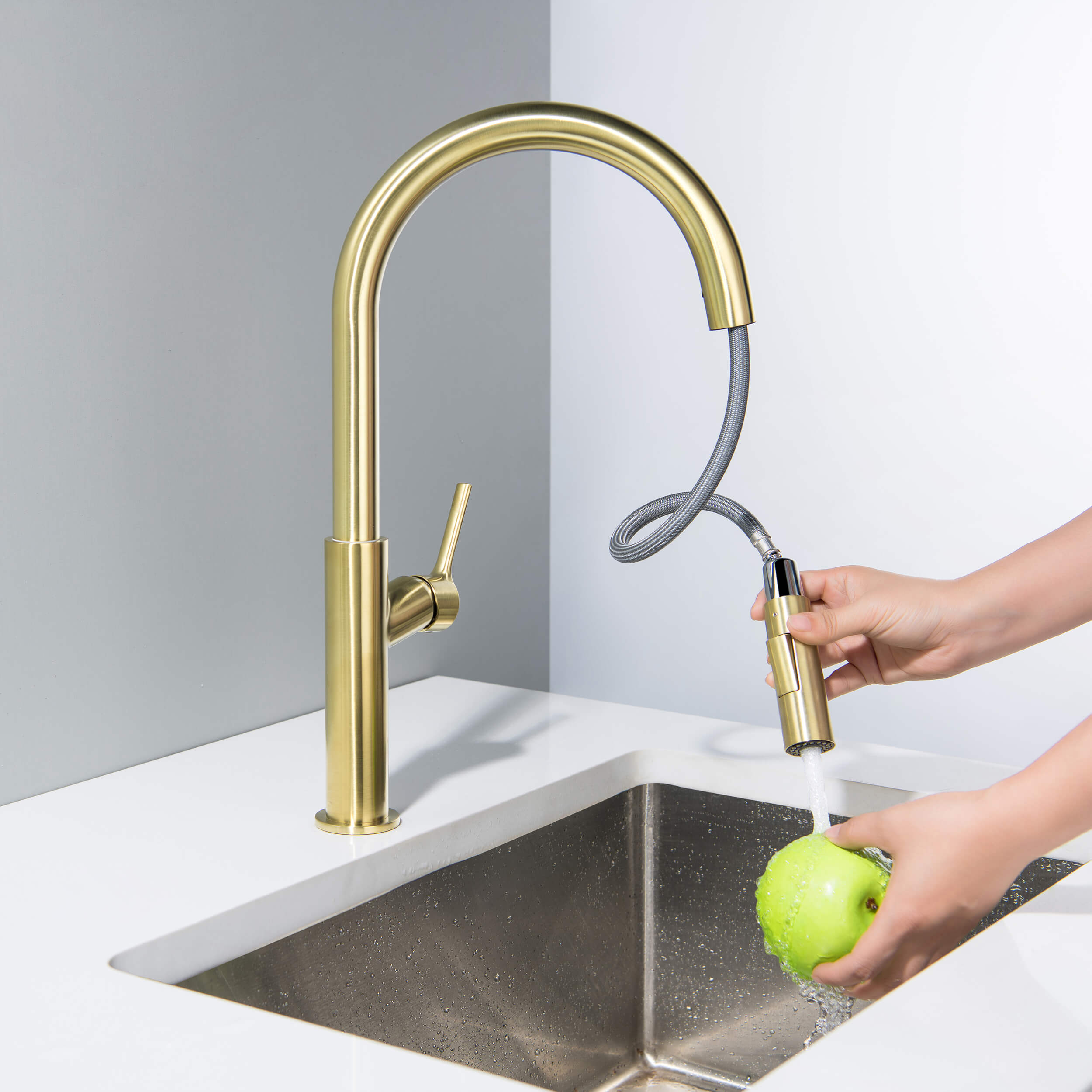 Neo Single Handle Pull Down Kitchen Sink Faucet - CKF-2018