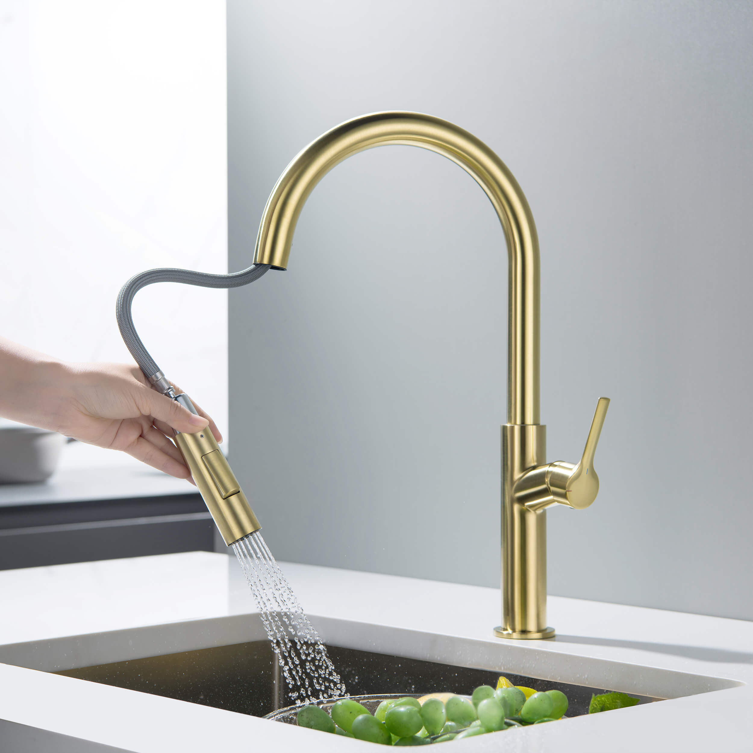 Neo Single Handle Pull Down Kitchen Sink Faucet - CKF-2018