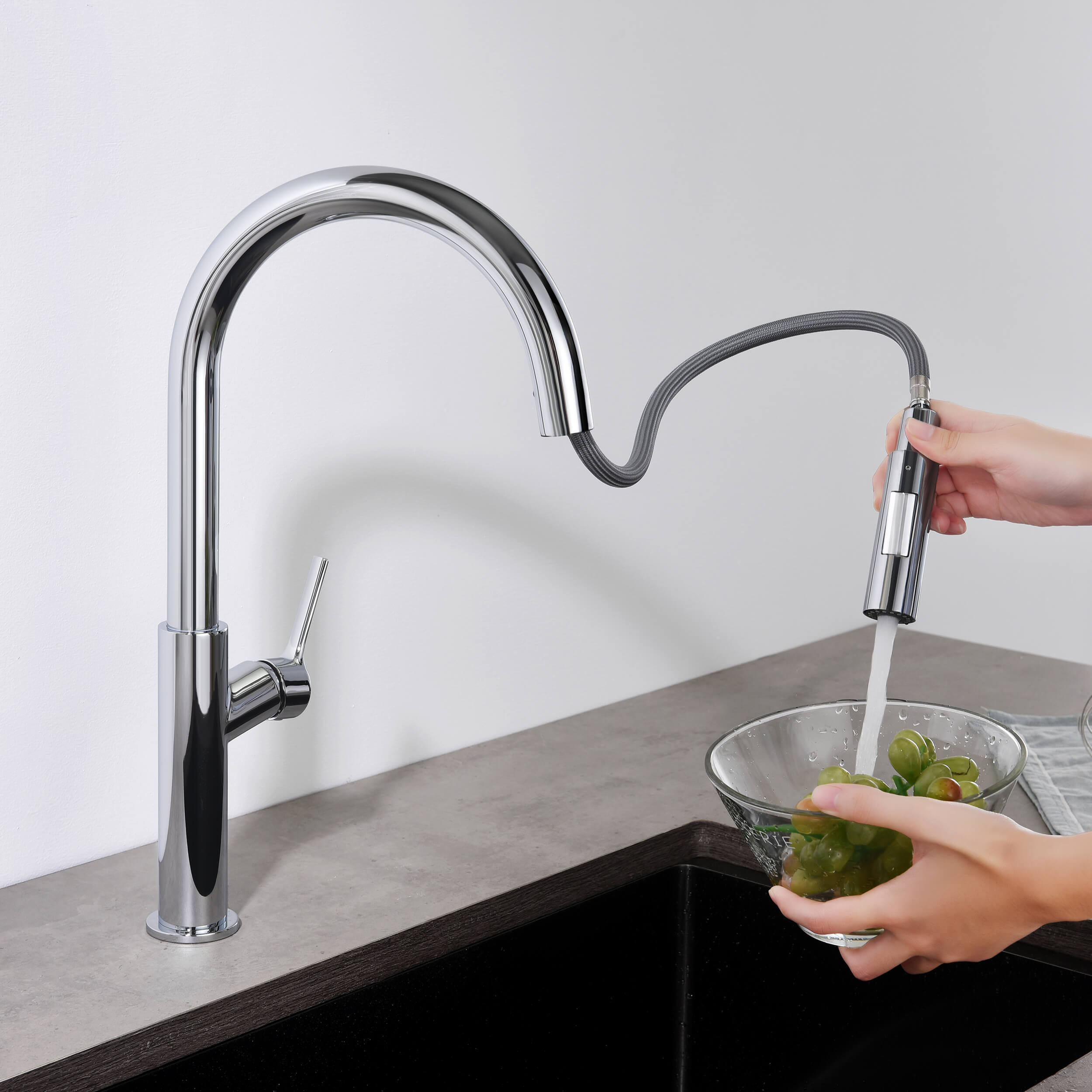 Neo Single Handle Pull Down Kitchen Sink Faucet - CKF-2018