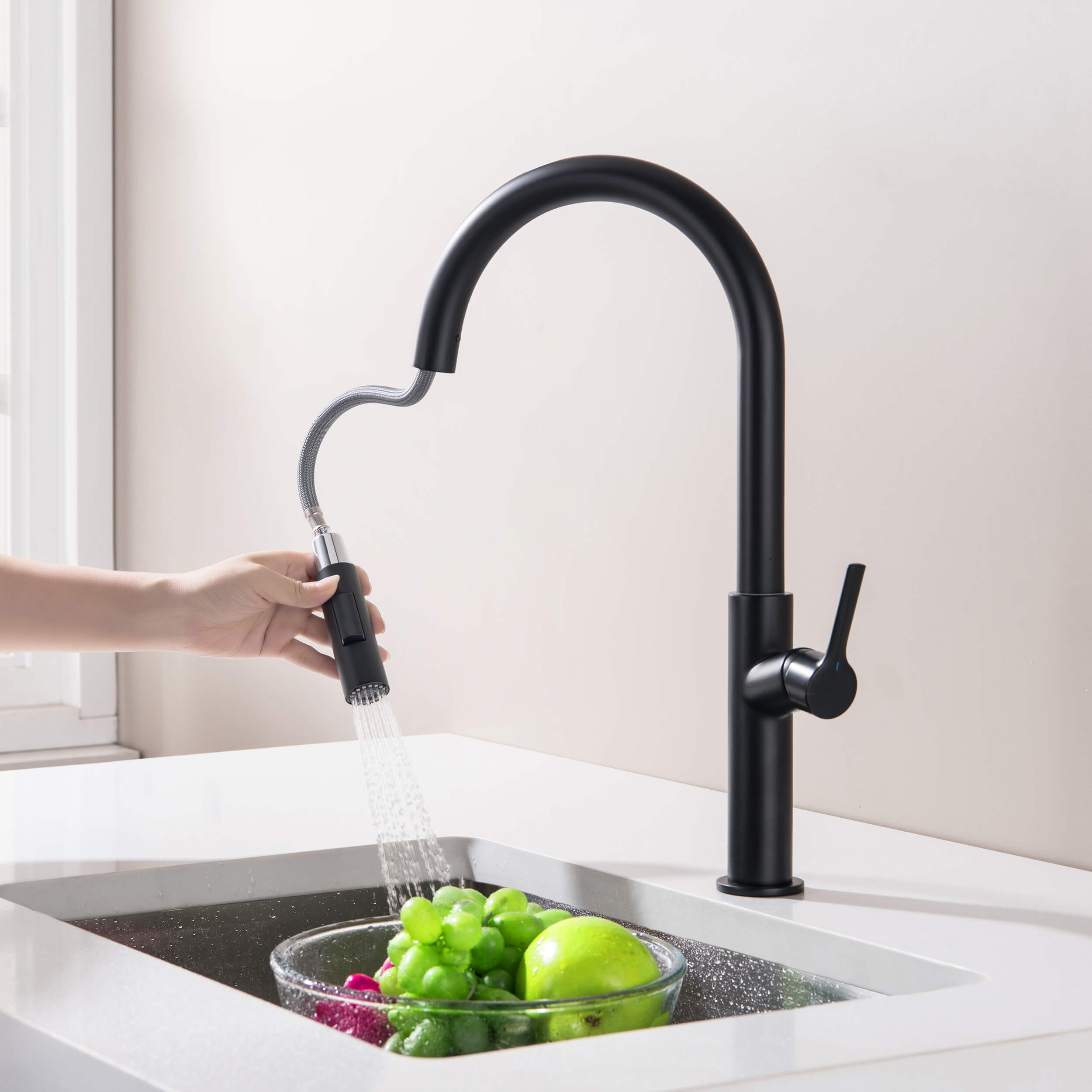 Neo Single Handle Pull Down Kitchen Sink Faucet - CKF-2018