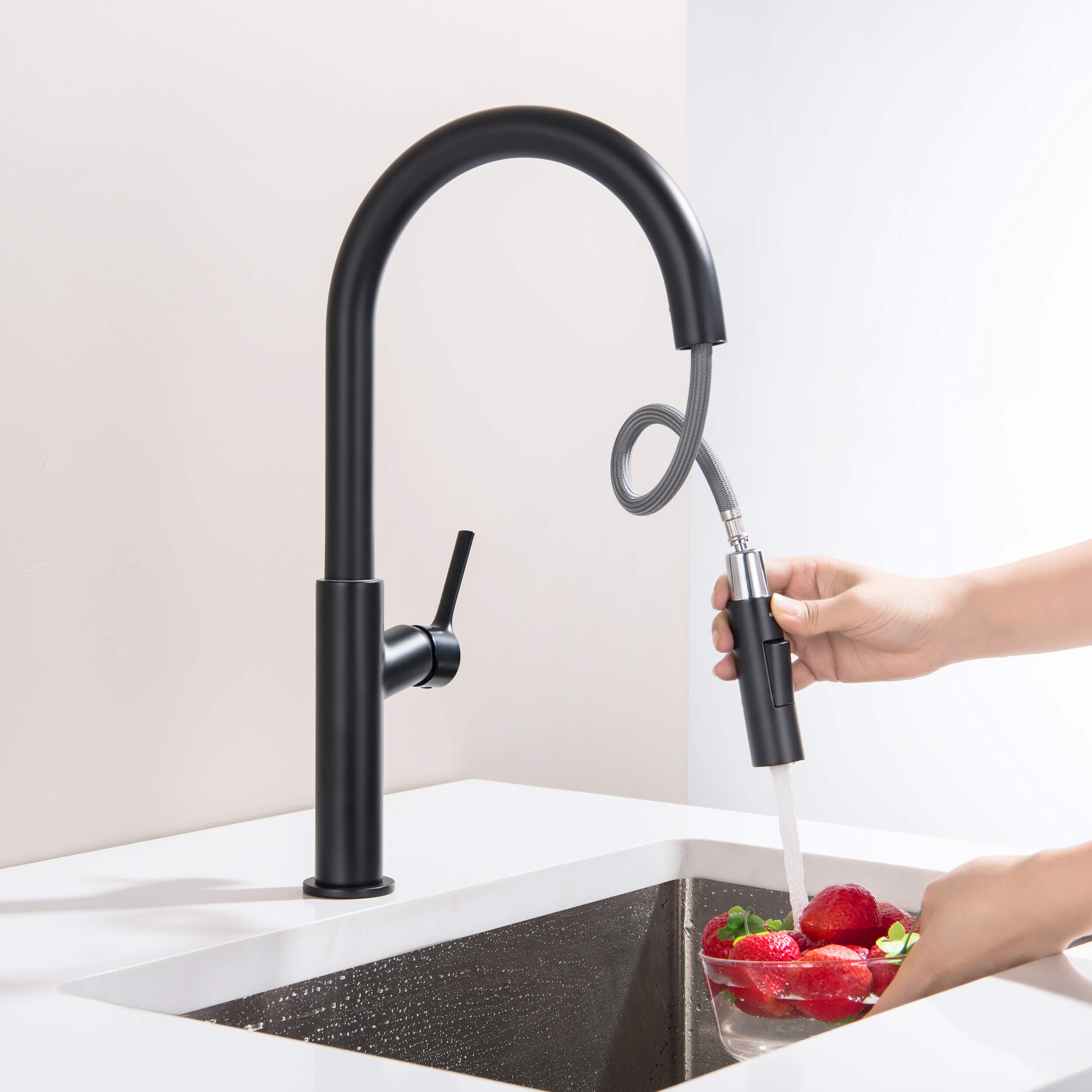 Neo Single Handle Pull Down Kitchen Sink Faucet - CKF-2018