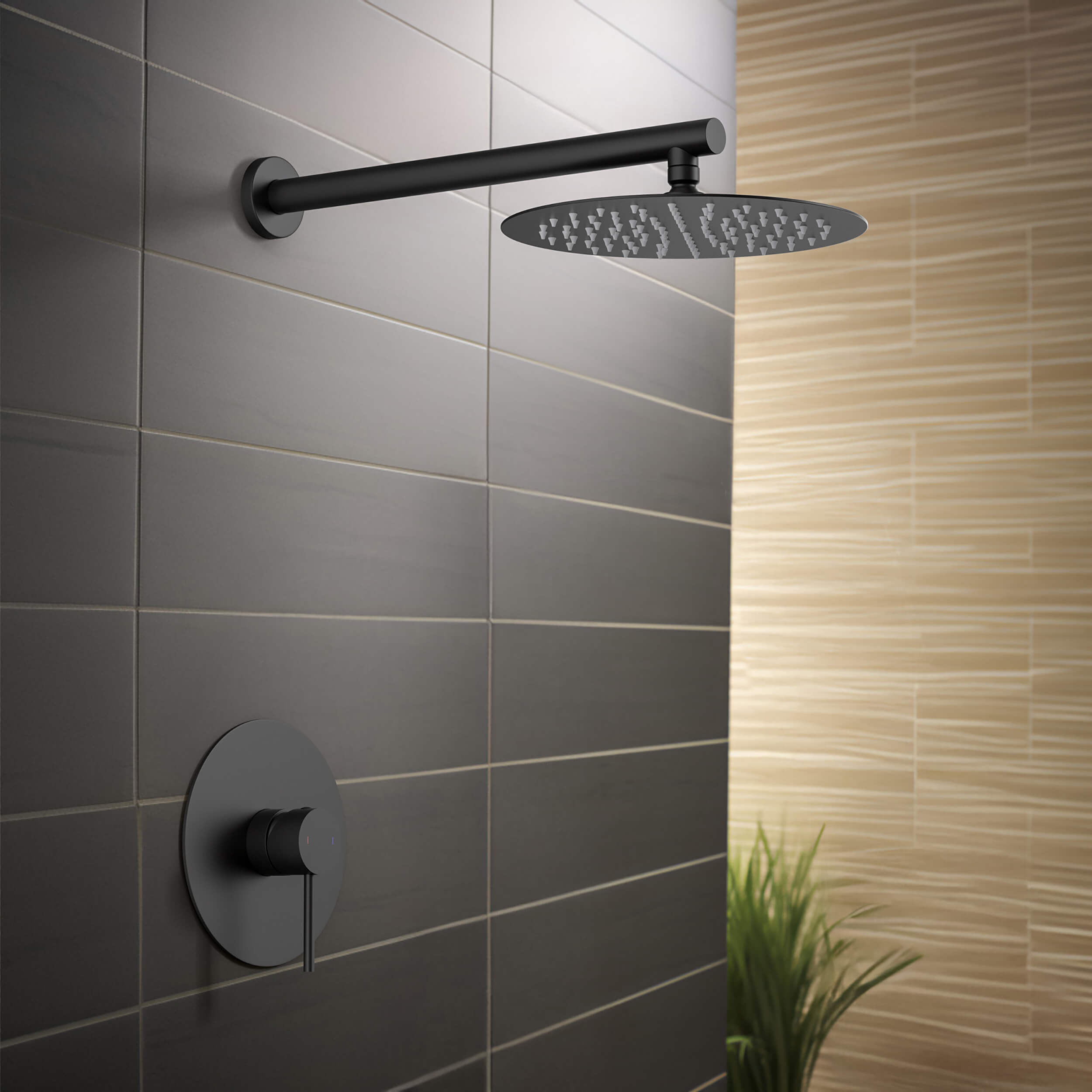 Halo Pressure Balanced Single Function Wall Mount Shower System with Rough-In Valve - CSF-4007