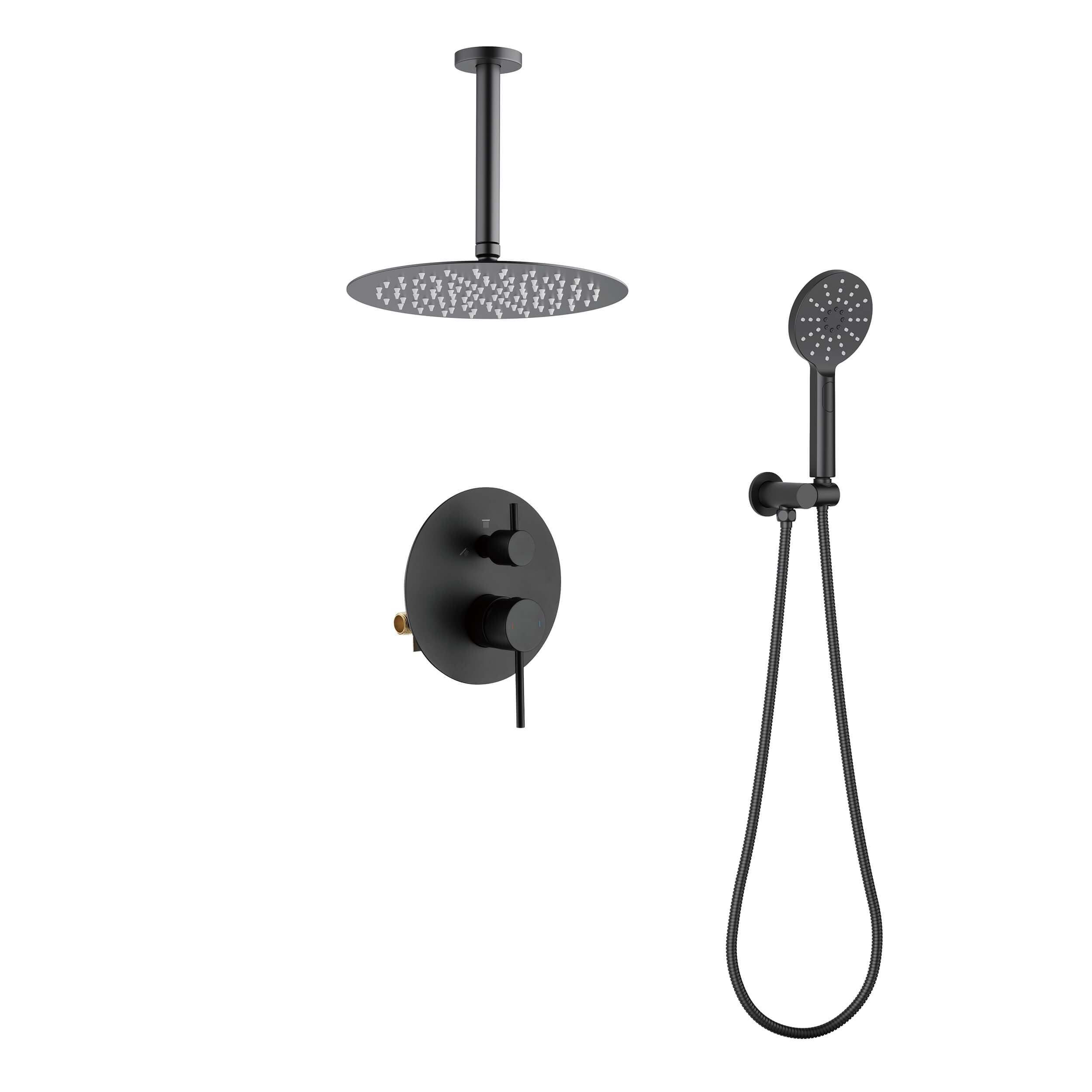 Halo Pressure Balanced 2-Function Ceiling Mount Shower System with Rough-in Valve - CSF-4008