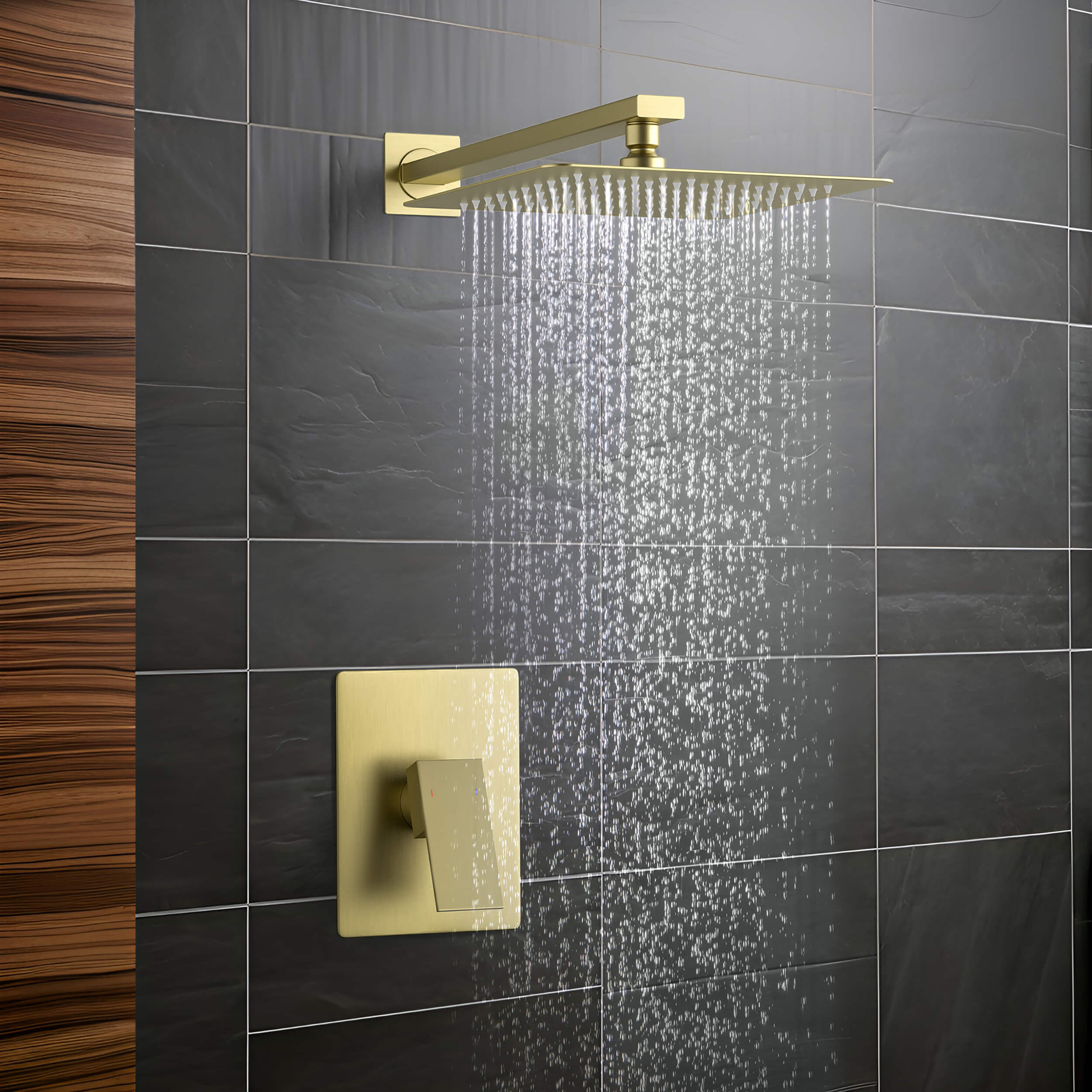 Quadra Pressure Balanced Single Function Wall Mount Shower System with Rough-In Valve - CSF-4011