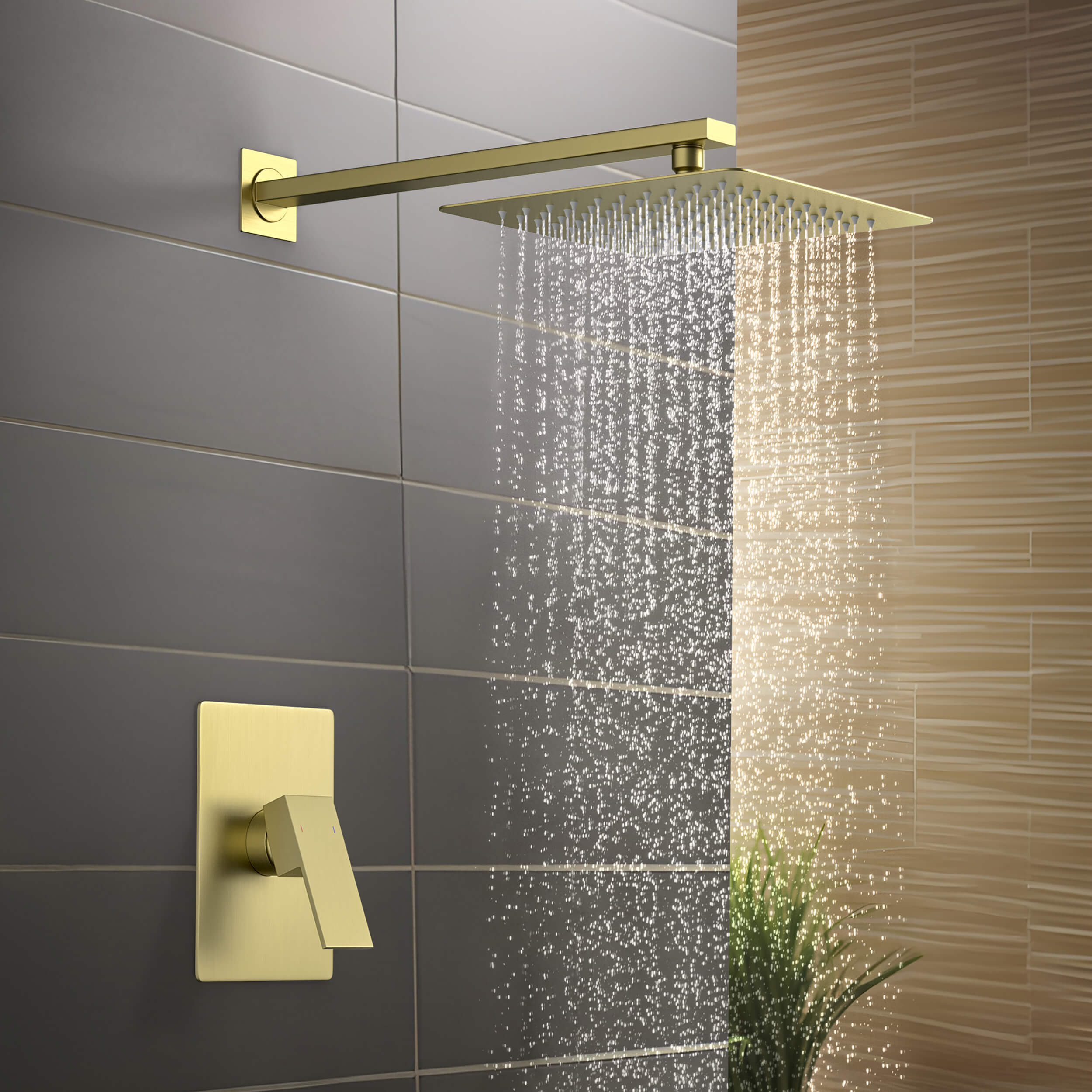 Quadra Pressure Balanced Single Function Wall Mount Shower System with Rough-In Valve - CSF-4011