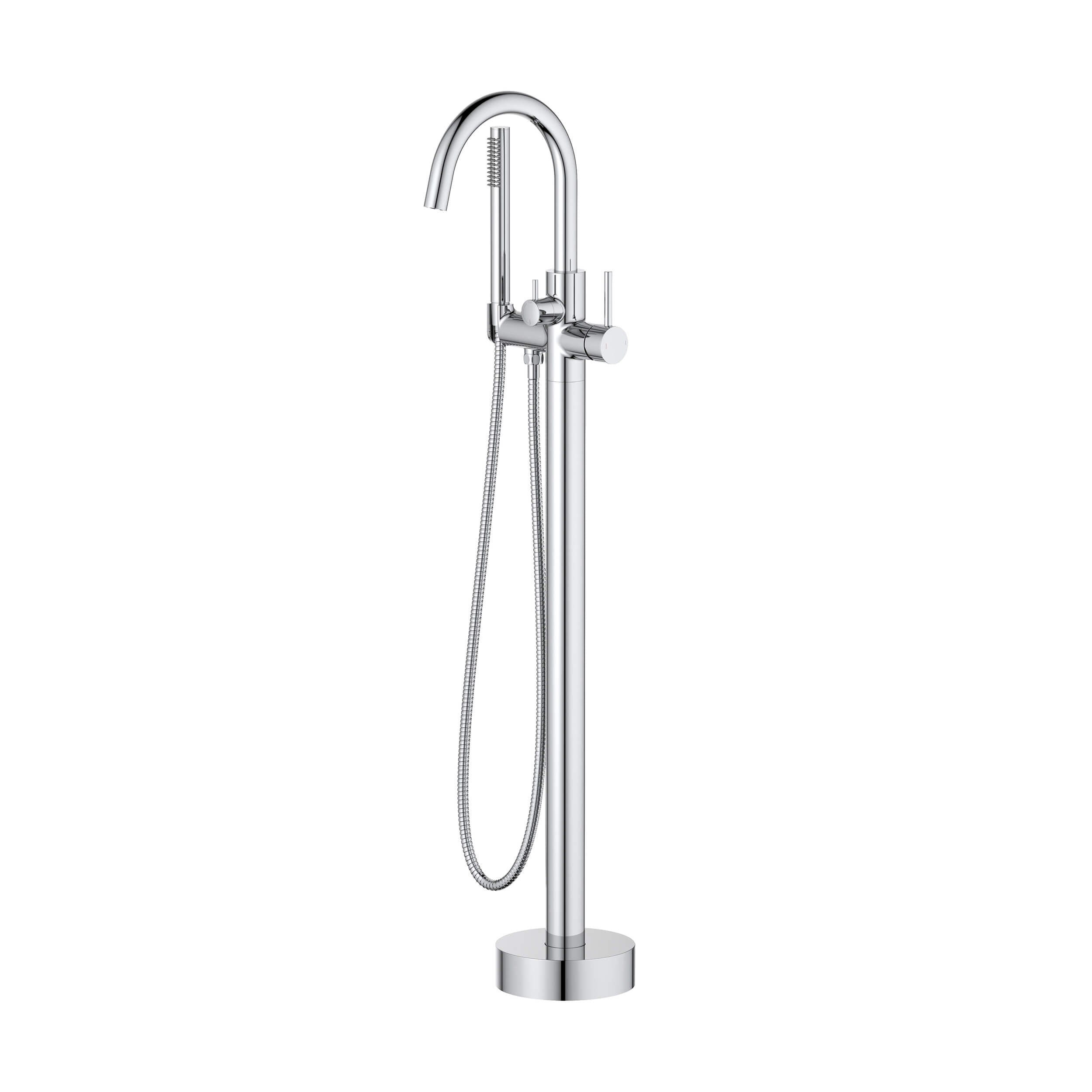 Halo Floor Mount Tub Filler With Hand Shower - CTF-3001