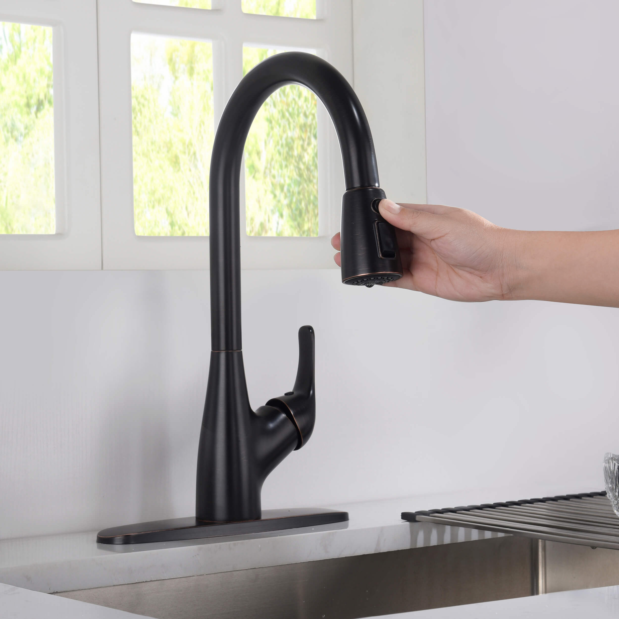 Value Collection - Single Handle Pull Down Kitchen Faucet - F101ORB