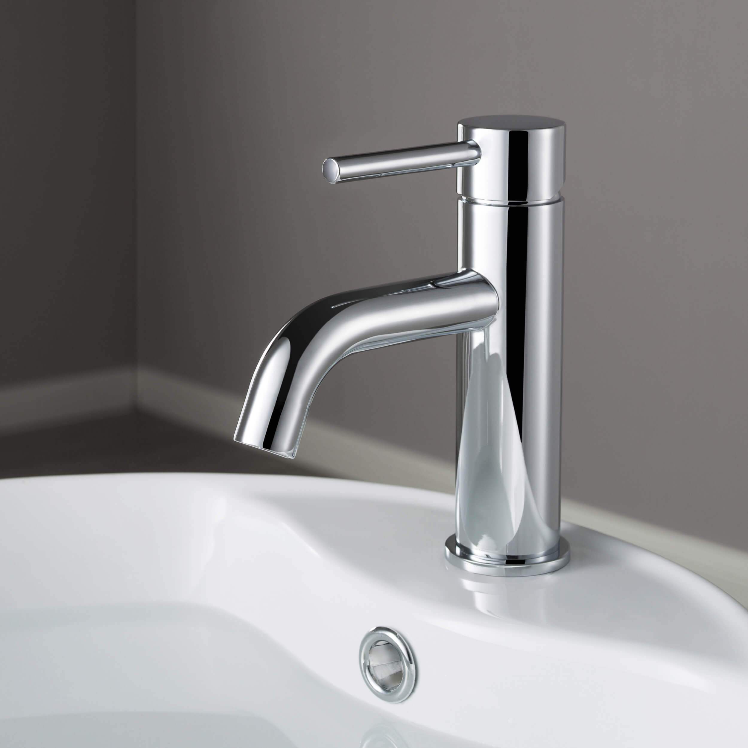 Value Collection - Single Handle Bathroom Vanity Sink Faucet with Pop Up Drain - F201