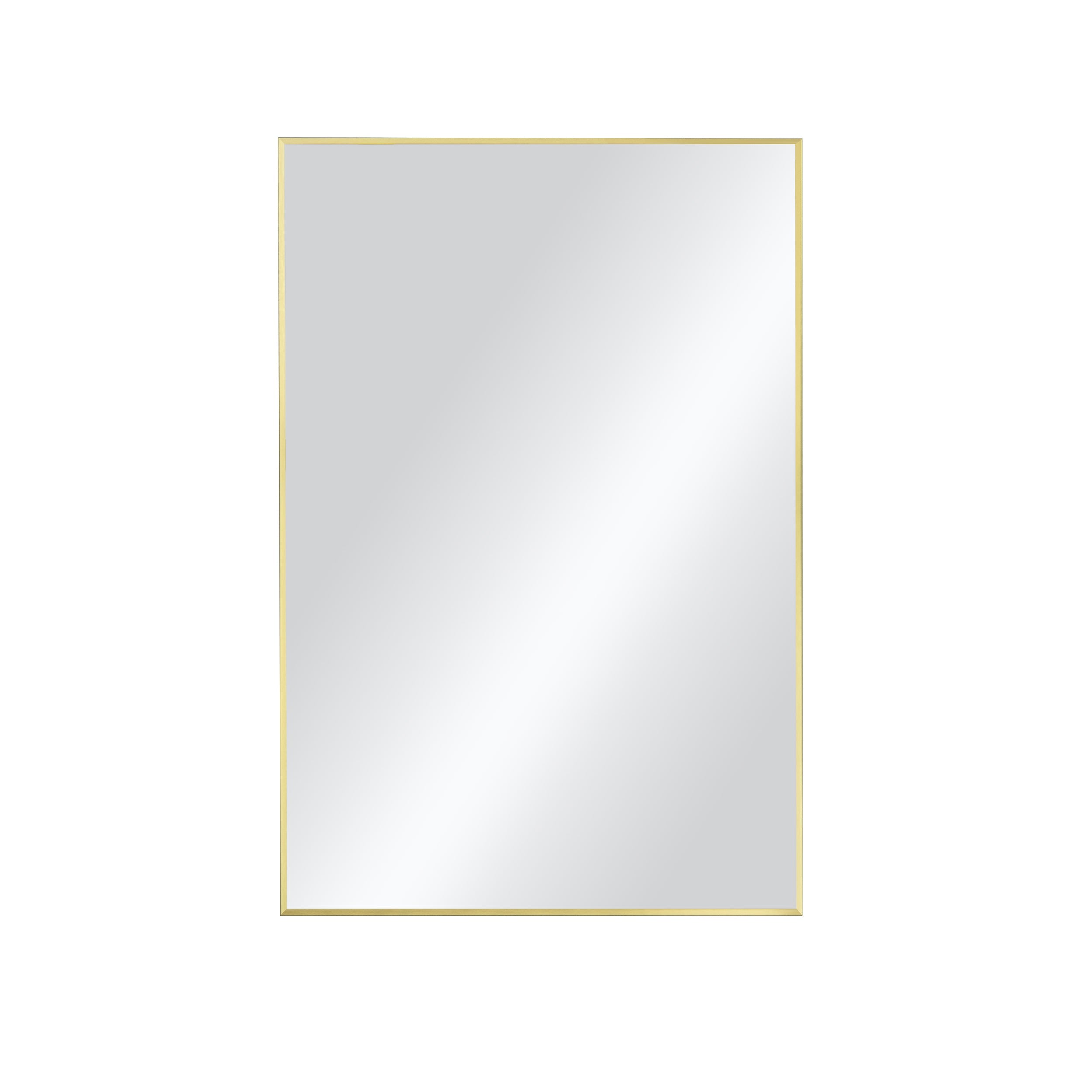 24" x 36" Shatterproof Wall Mount Metal Frame Mirror - FM1-2436